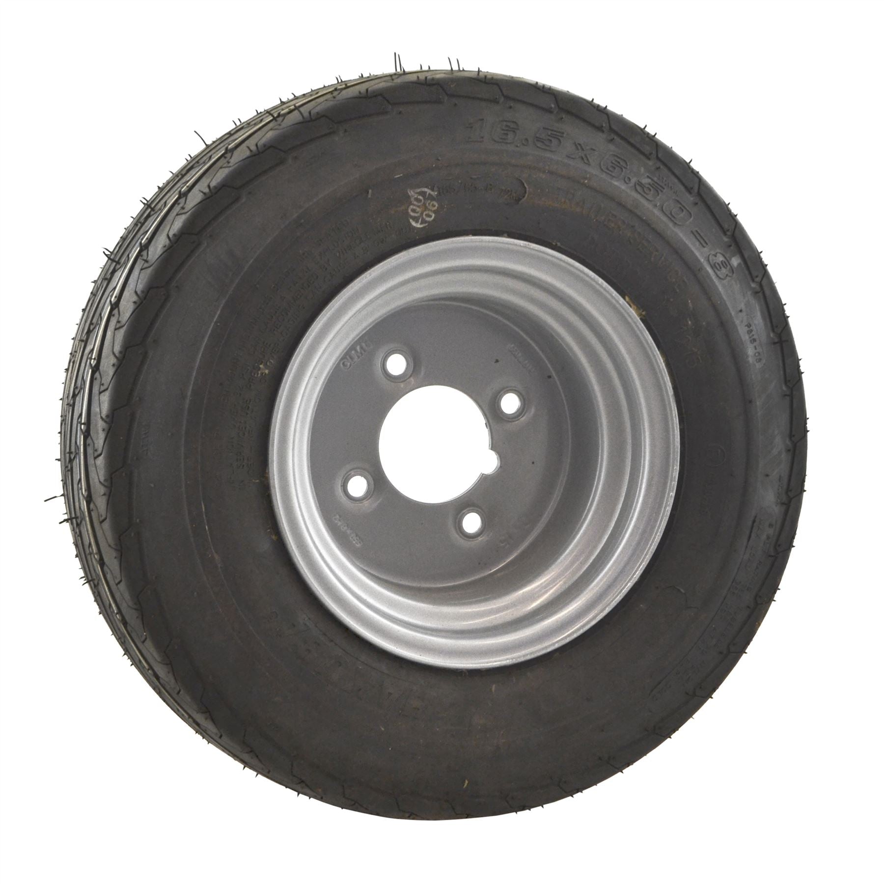 Jante de roue de remorque 16,5/6,50 - 8" PCD 6PLY 4 goujons 73M TRSP27
