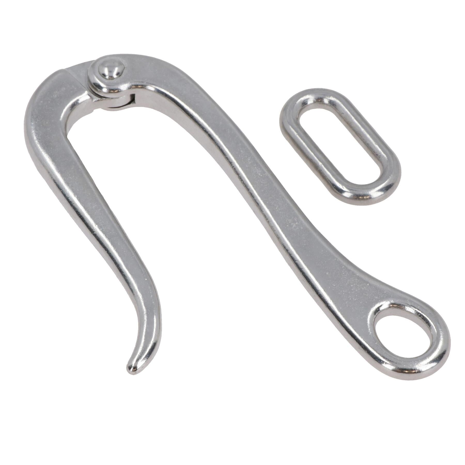 6 Zoll Marine Pelican Haken + Öse Schnellverschluss Link Edelstahl Leitplanke