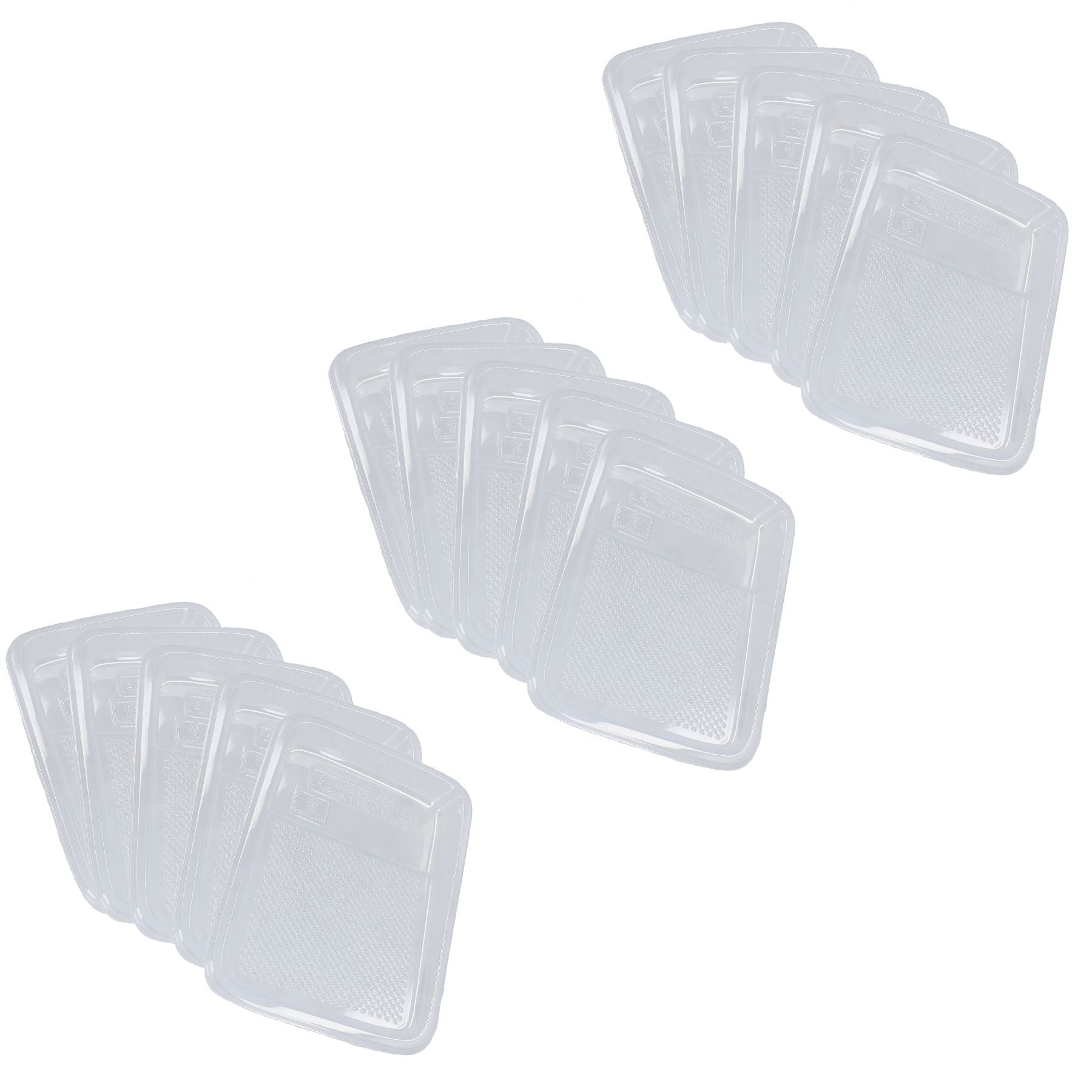 Doublures de plateaux à rouleaux jetables en plastique transparent pour plateaux à rouleaux de 230 mm / 9 po
