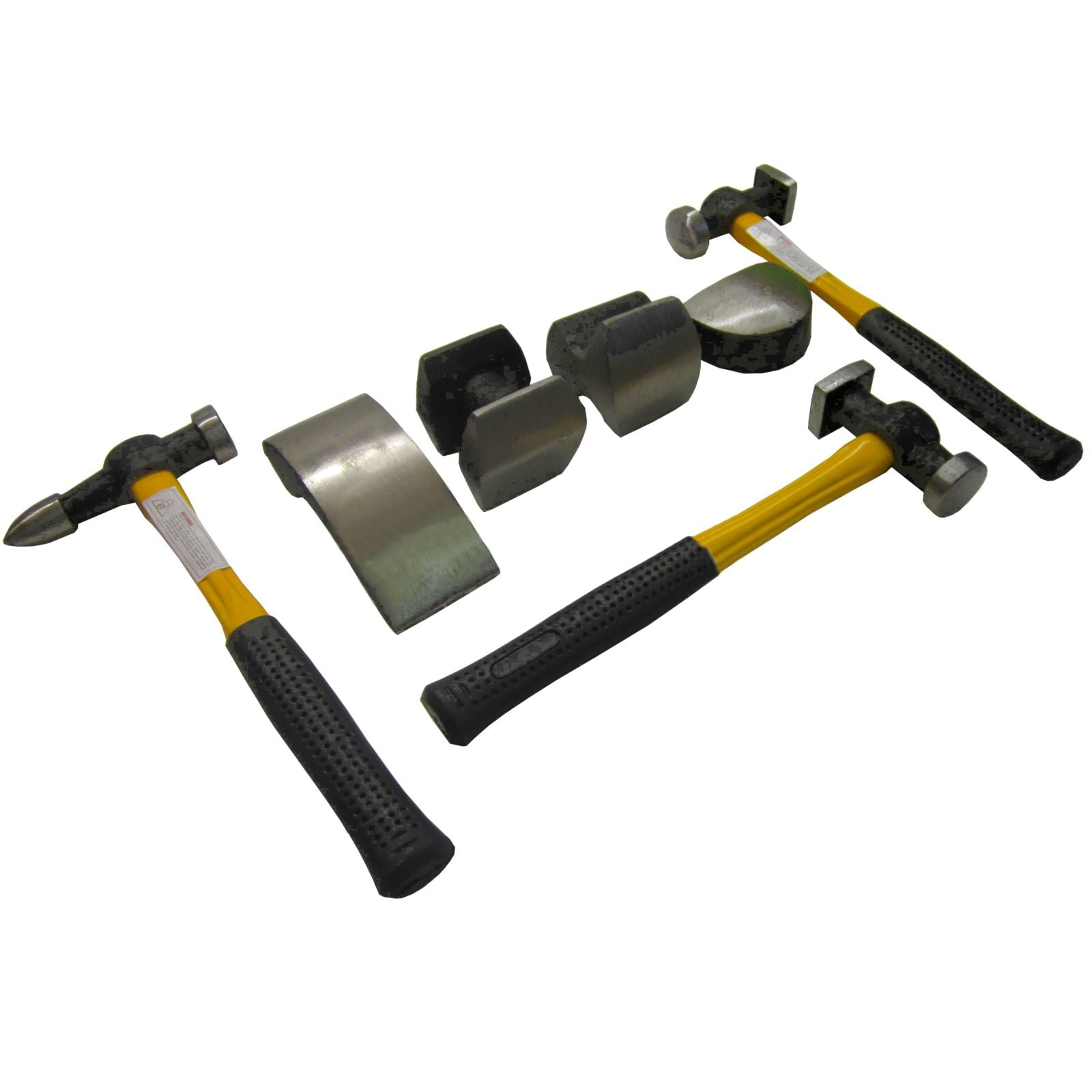 Marteaux et chariots de carrossage / Kit de réparation de carrosserie avec manches en fibre de verre TE101