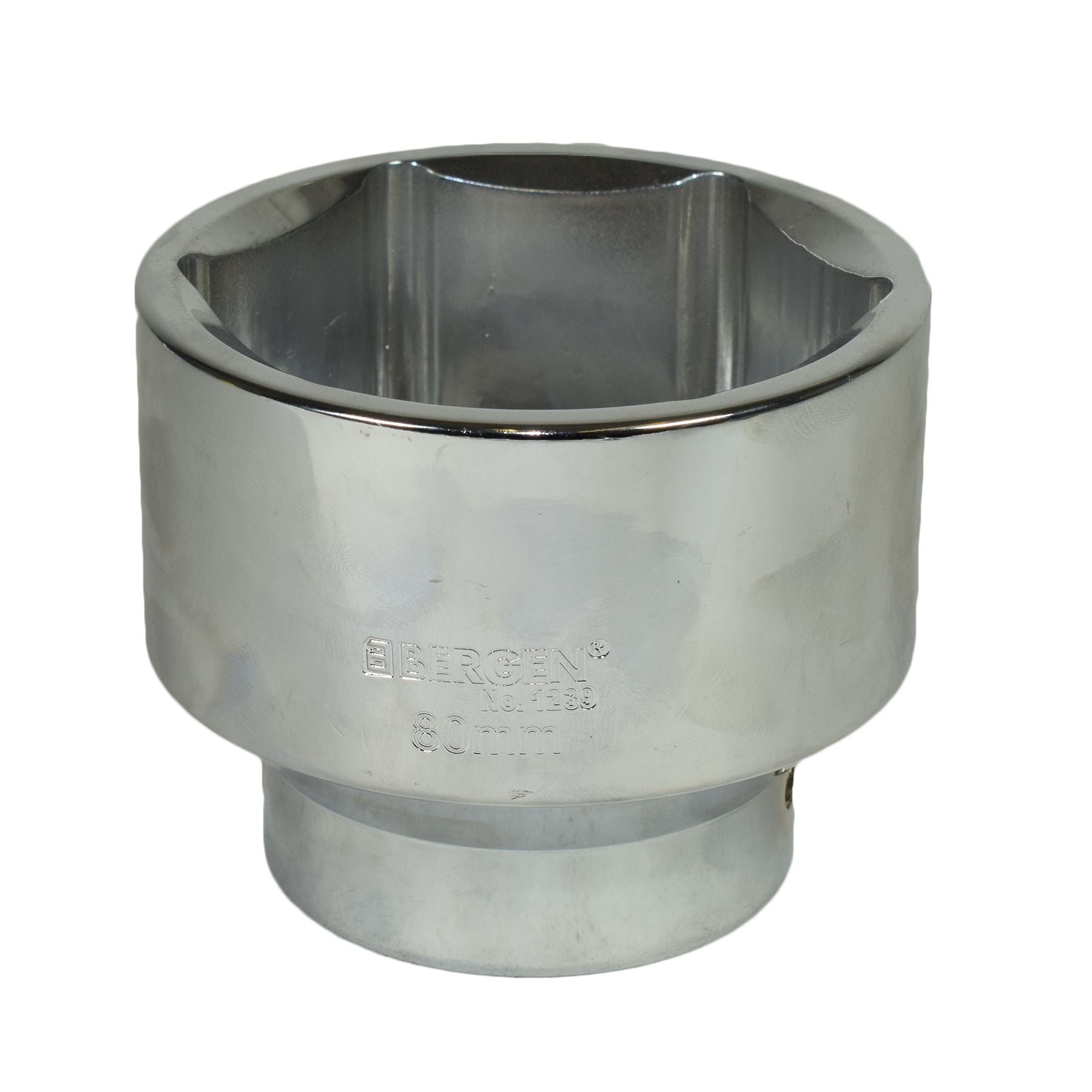 Douille pour écrou d'essieu de roue avant Scania 80 mm, entraînement 1" 6PT (face) simple hexagonale
