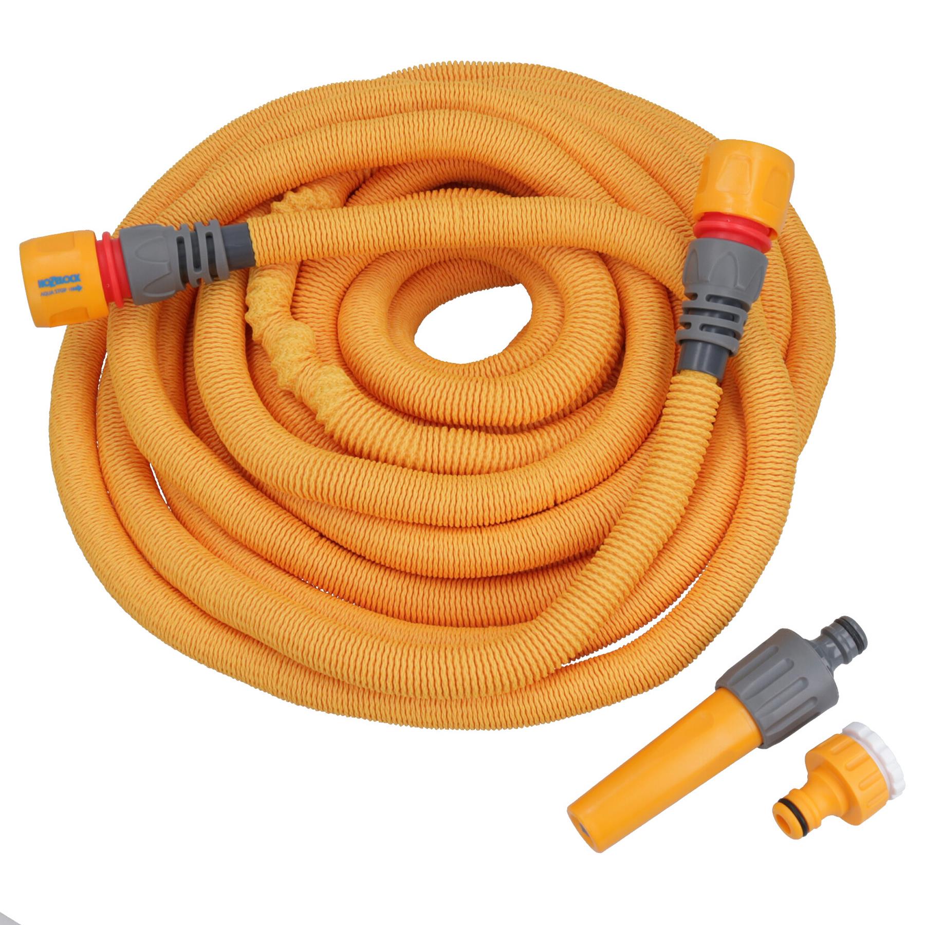 Hozelock Ausdehnbarer Gartenschlauch, Bewässerungsschlauch Wonderhoze, 25 Meter, knicksicher