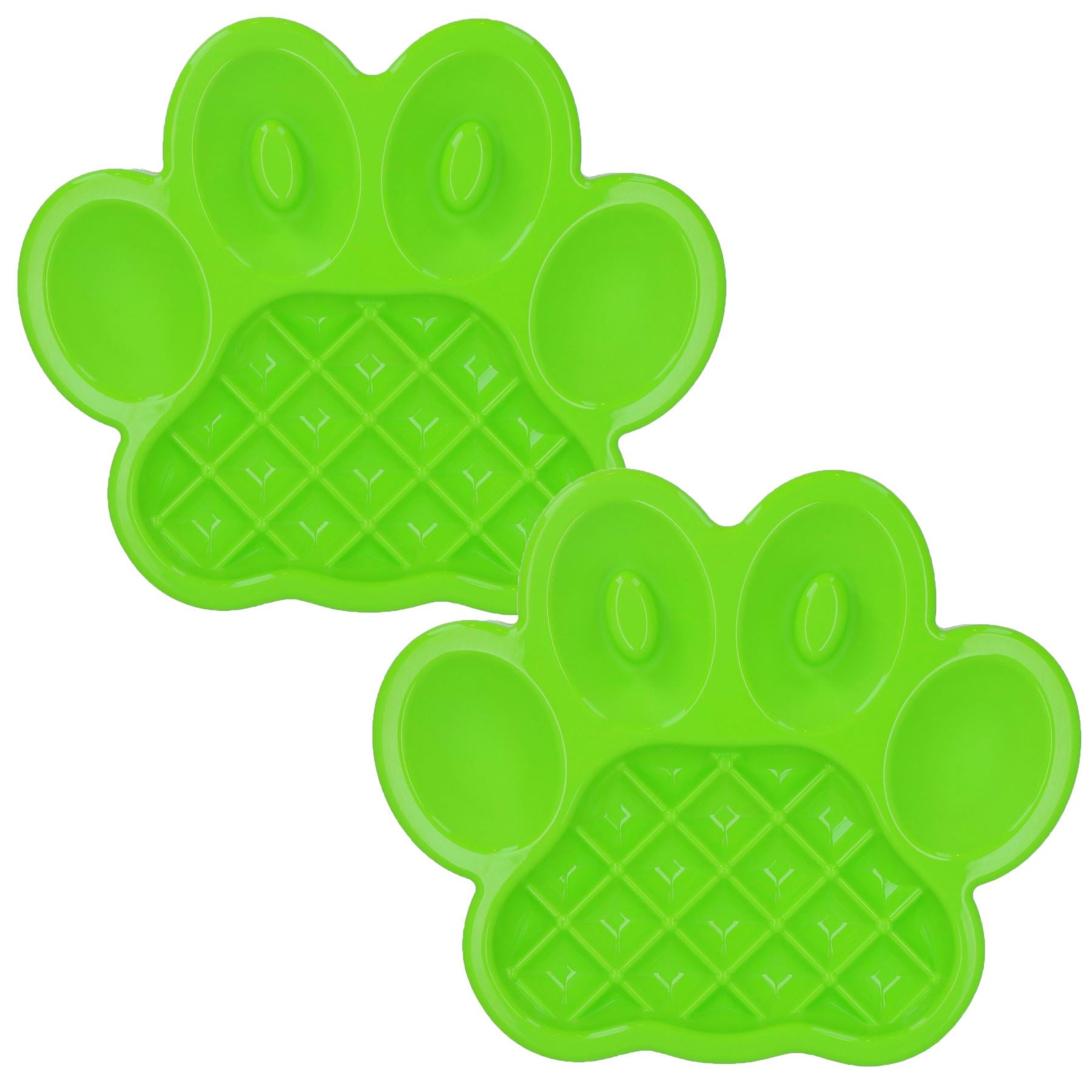 2PK Green Interactive Dog Slow Feeder Dog Food Accessories Control Fast Eating