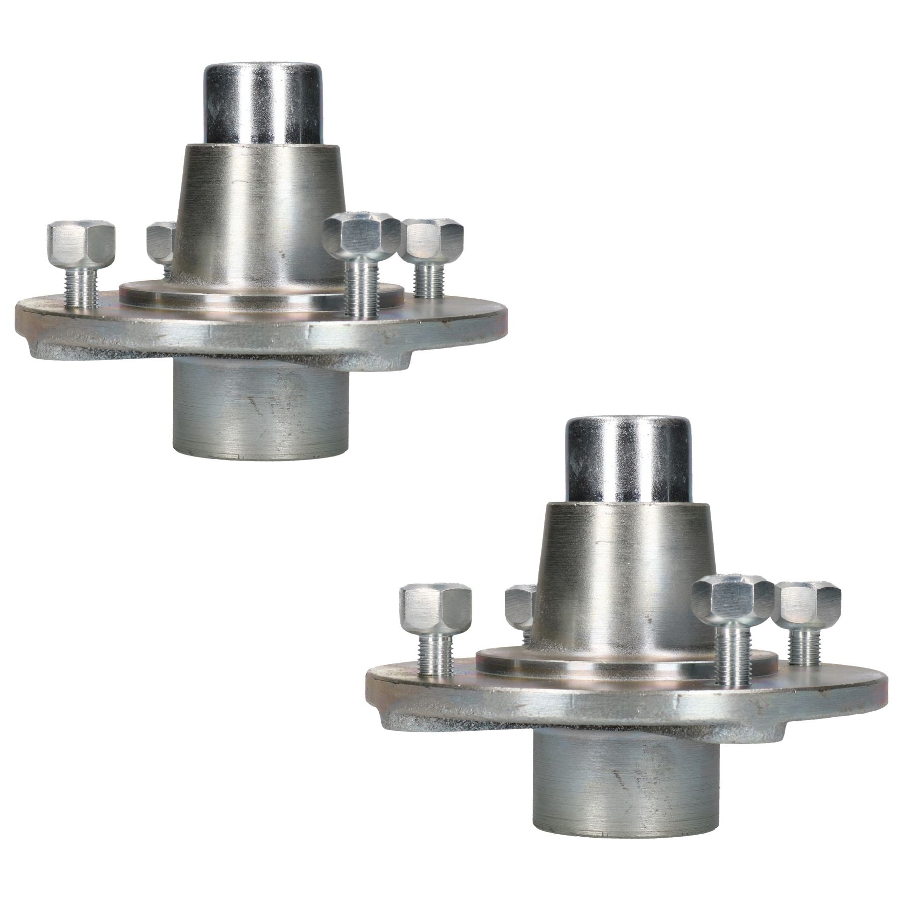 Paire de moyeux de roue de remorque en fonte 115 mm PCD avec roulements scellés pour Erde Daxara