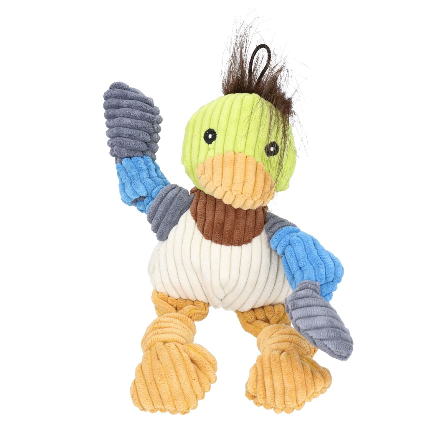 Woodland Kleine Ente Knoten Plüsch Langlebig Hund Welpen Hund Spielen Spielzeug 6x12x22cm