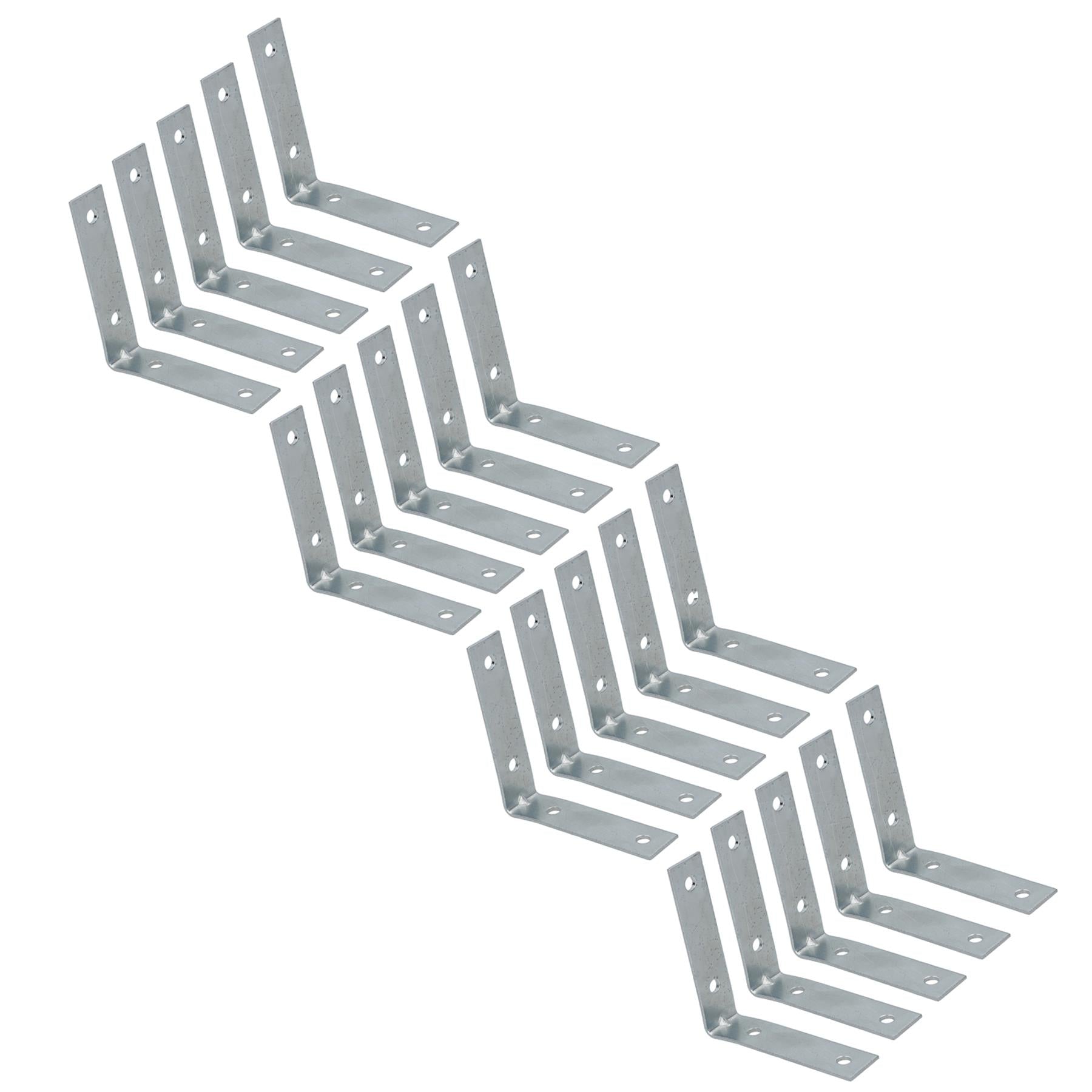 63.5mm (2.5in) Corner Brace Bracket Set L Shaped Mending Reinforcing Plate