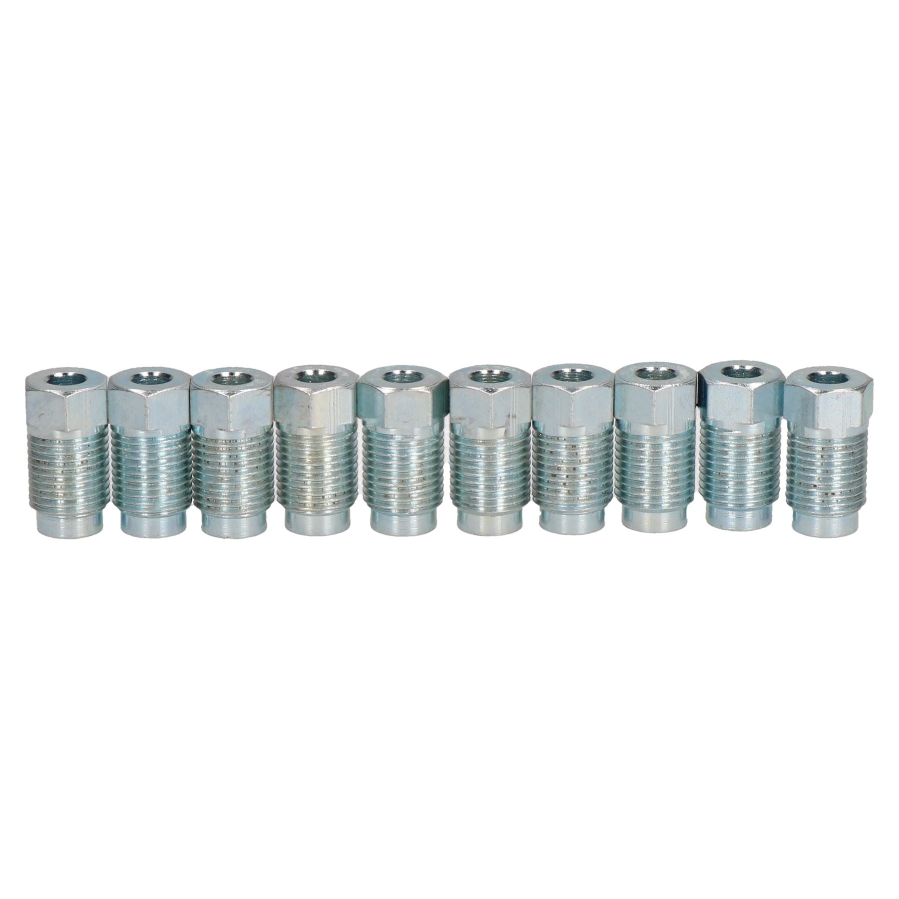 Stahl-Bremsleitungs-Anschlussstücke 7/16" x 24 UNF für 3/16" Bremsleitung, 10 Stück