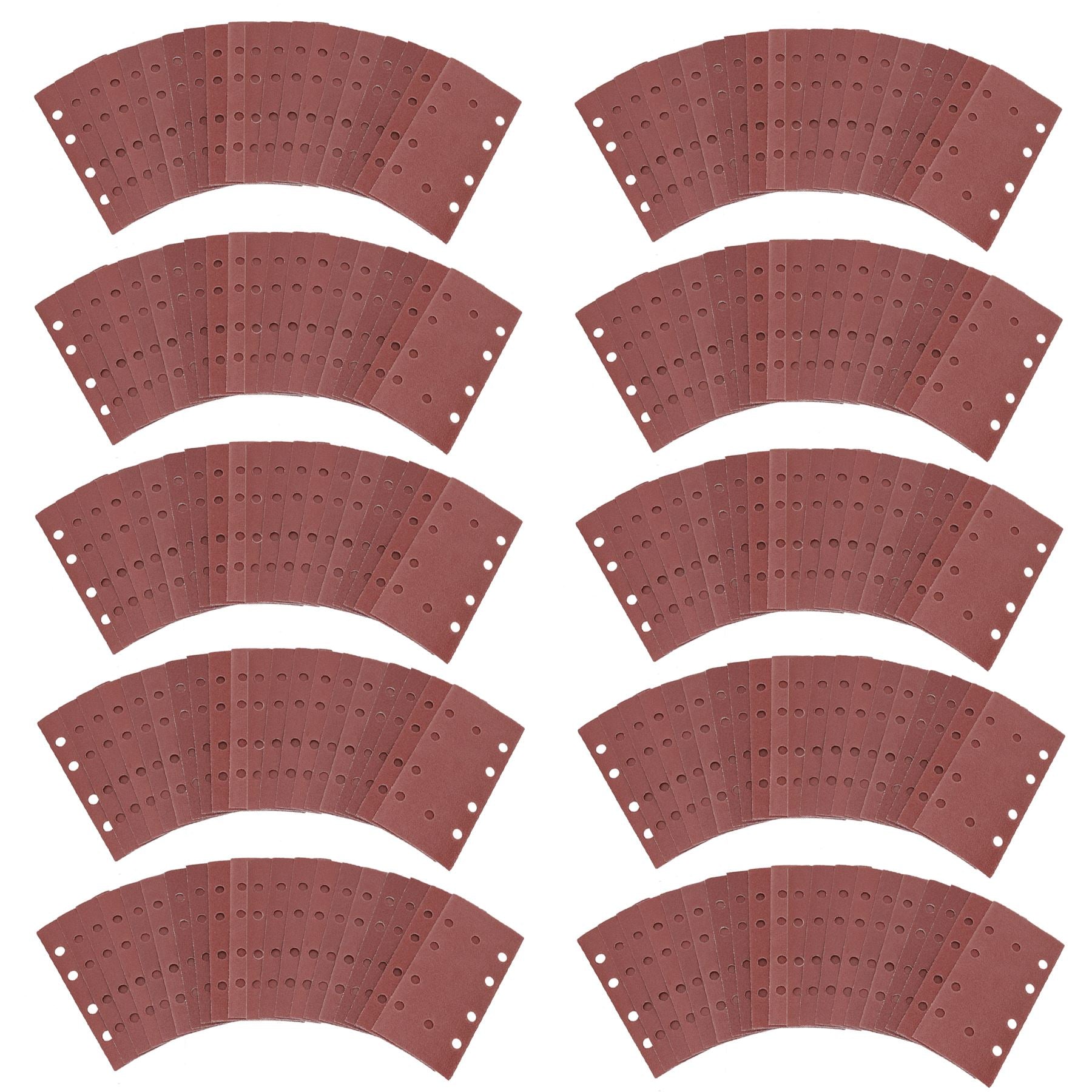 Feuilles de papier abrasif pour ponceuse à grains mixtes auto-agrippants, grain 40 – 120