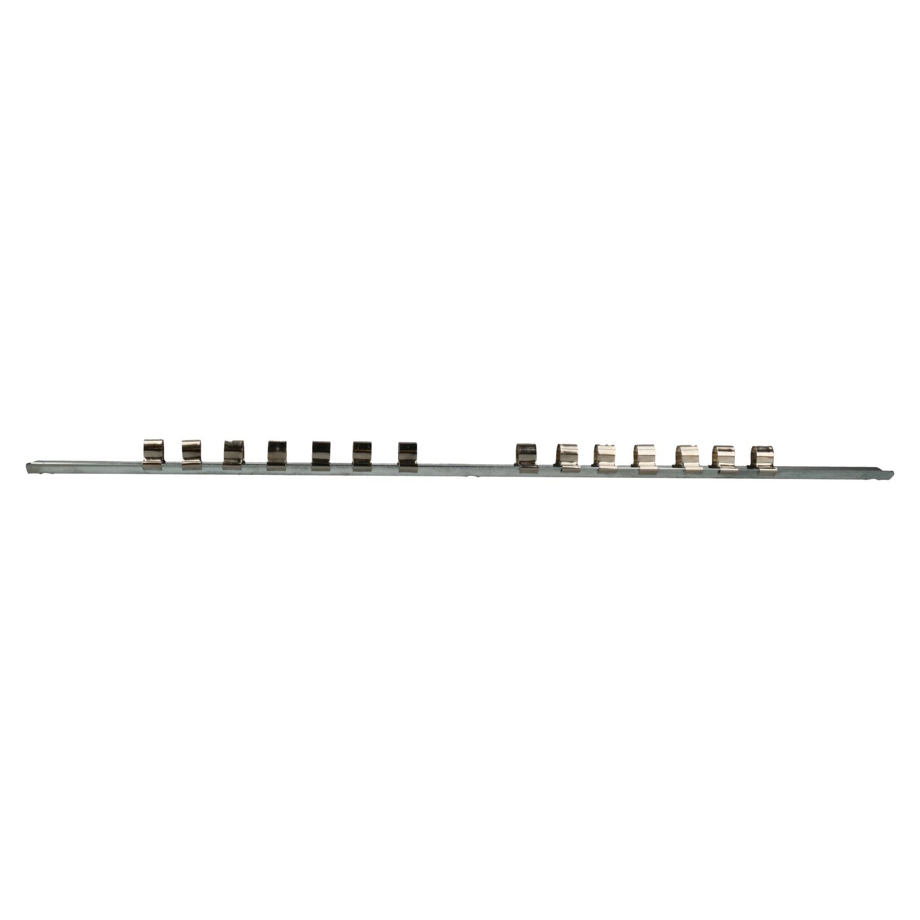 Lot de 6 rails de rangement pour douilles 1/4, 3/8 et 1/2 84 clips