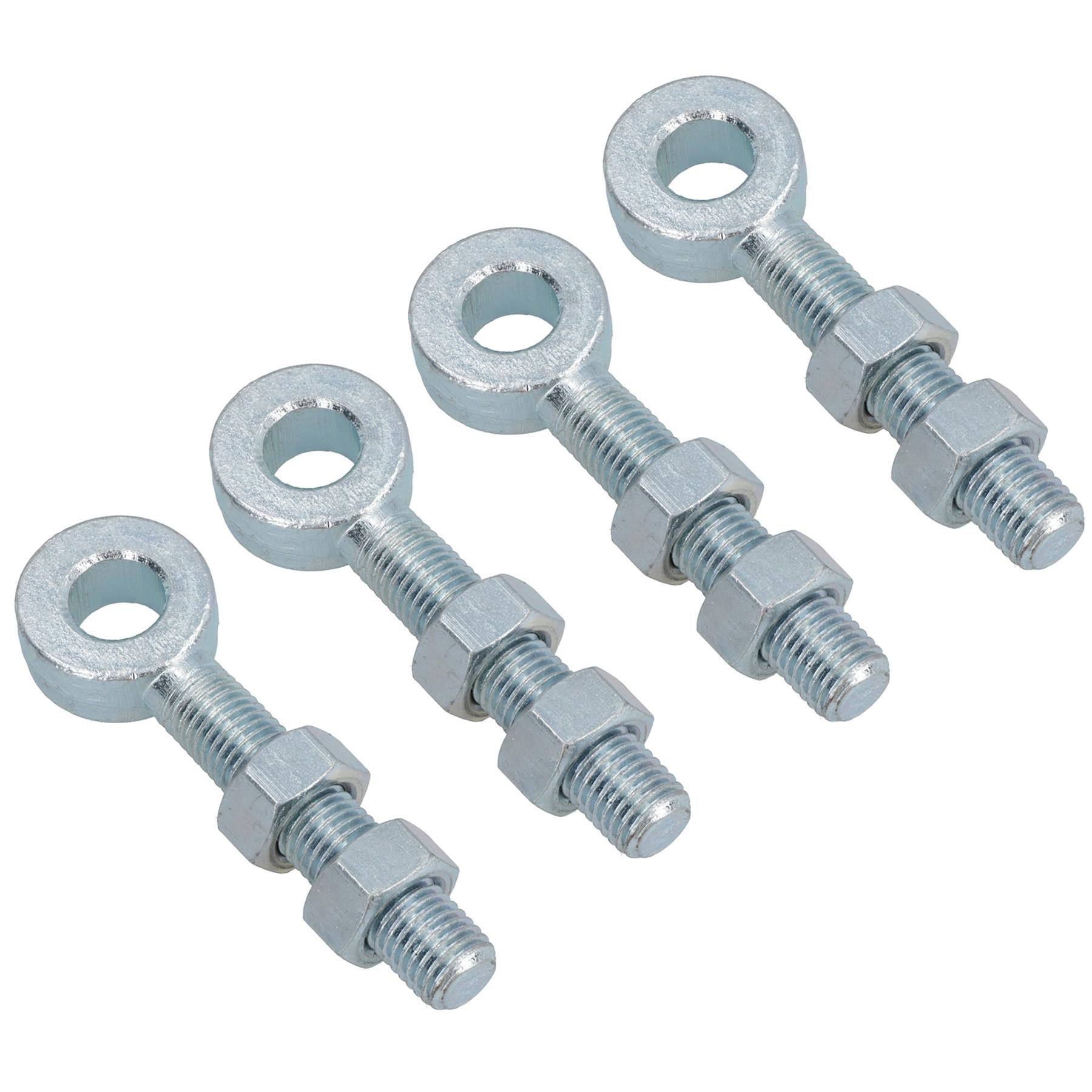 Swing Gate Long Eye Bolts Hinge + Nuts Adjustable Zinc Plated 12mm – 24mm
