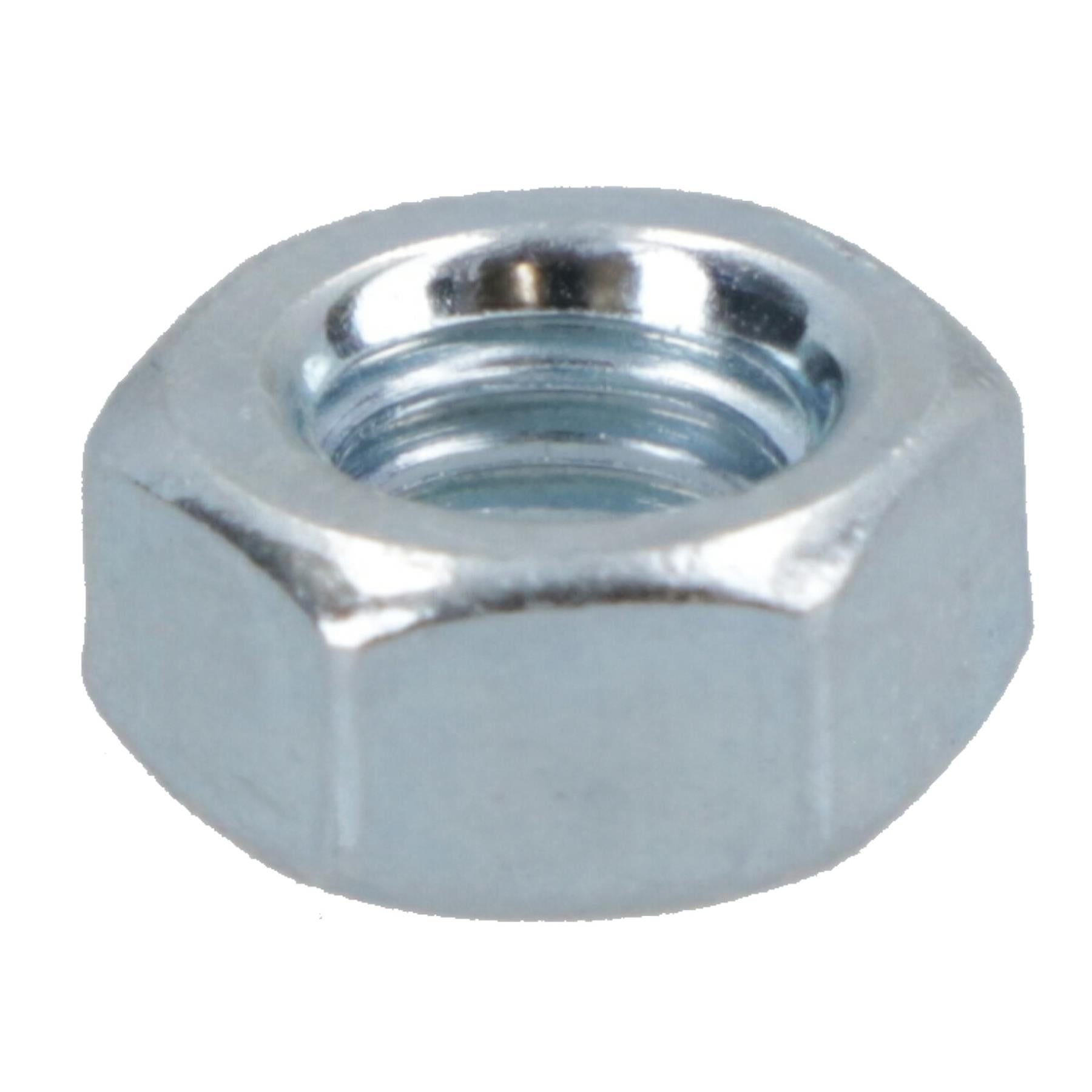 M4 / 4mm Hex Full Nut Fastener Hexagonal Metric Nuts Grade 8 Zinc Plated