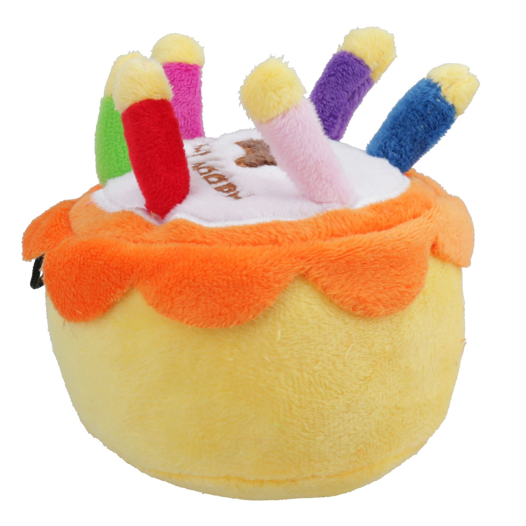 Jouet en peluche super doux et couineur pour petit gâteau d'anniversaire pour chien et chiot, cadeau d'anniversaire