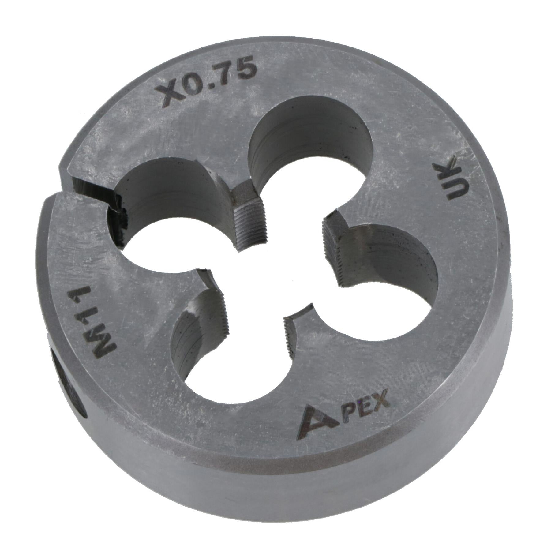 M11 x 0.75mm Metric Split Die Rethreading Thread Cutter Tungsten Steel 38mm