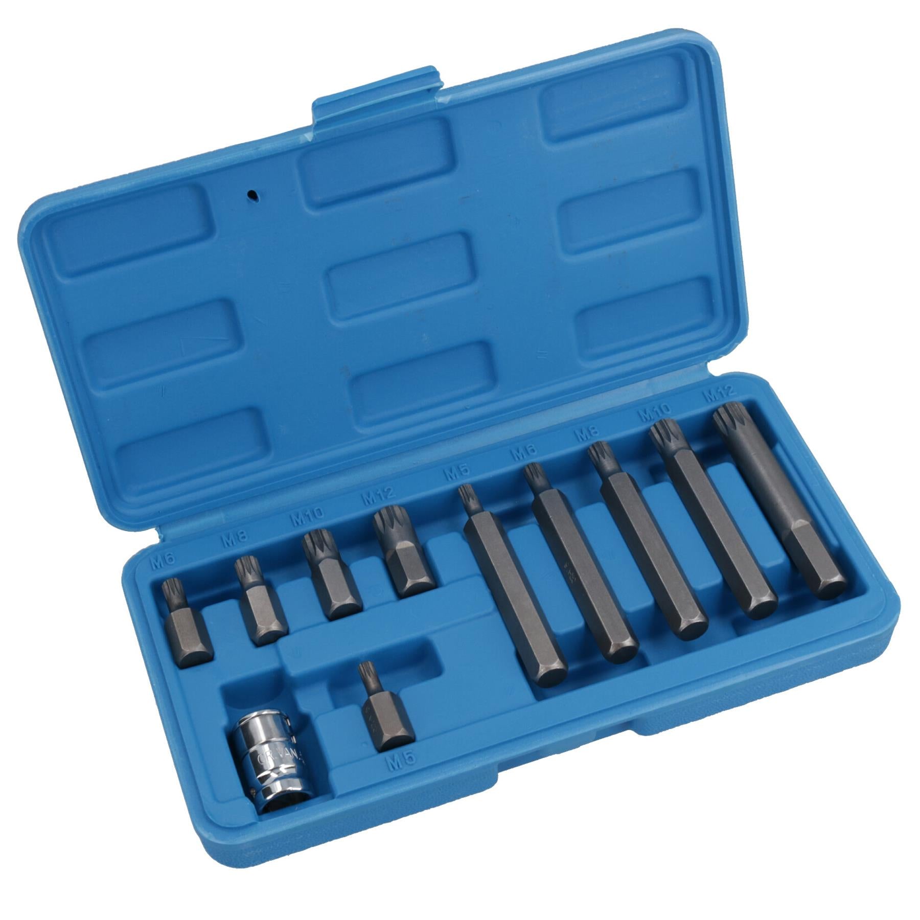 Douilles à embouts cannelés mâles peu profonds et profonds 5 mm – 12 mm (M5-M12) entraînement 3/8 po