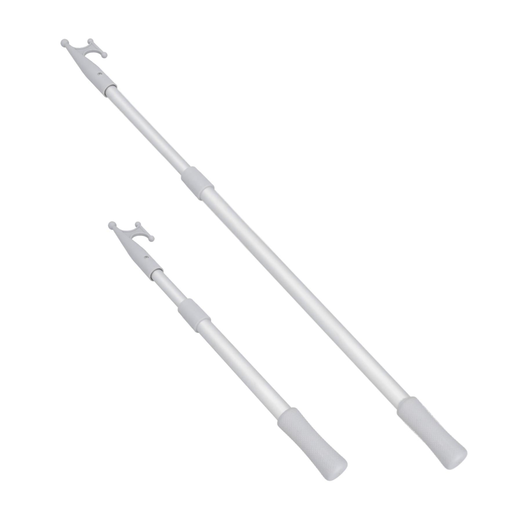 Lot de 2 crochets télescopiques légers et extensibles pour bateau, 70-210 cm, aluminium