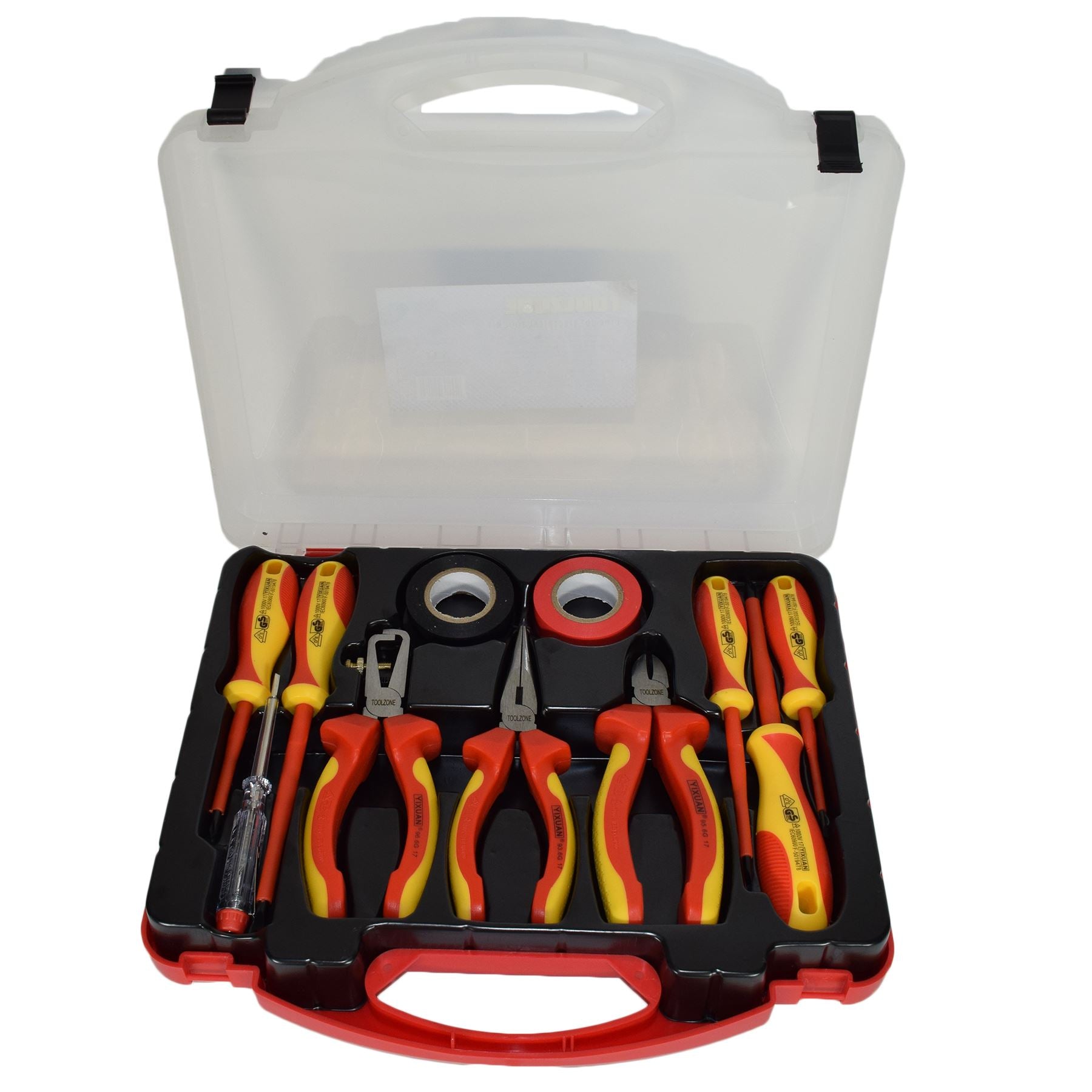 VDE Electrical Electricians Insulated Plier Cutter Stripper Screwdriver Kit 11pc