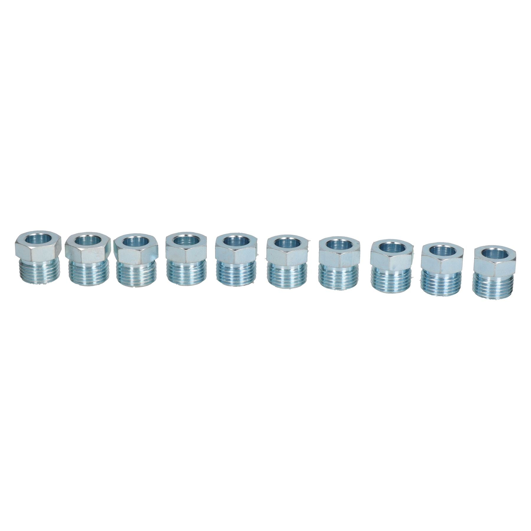 Raccords unions mâles en acier pour tuyaux de frein 5/8" x 18 UNF pour tuyaux de frein 3/8" 10 pièces