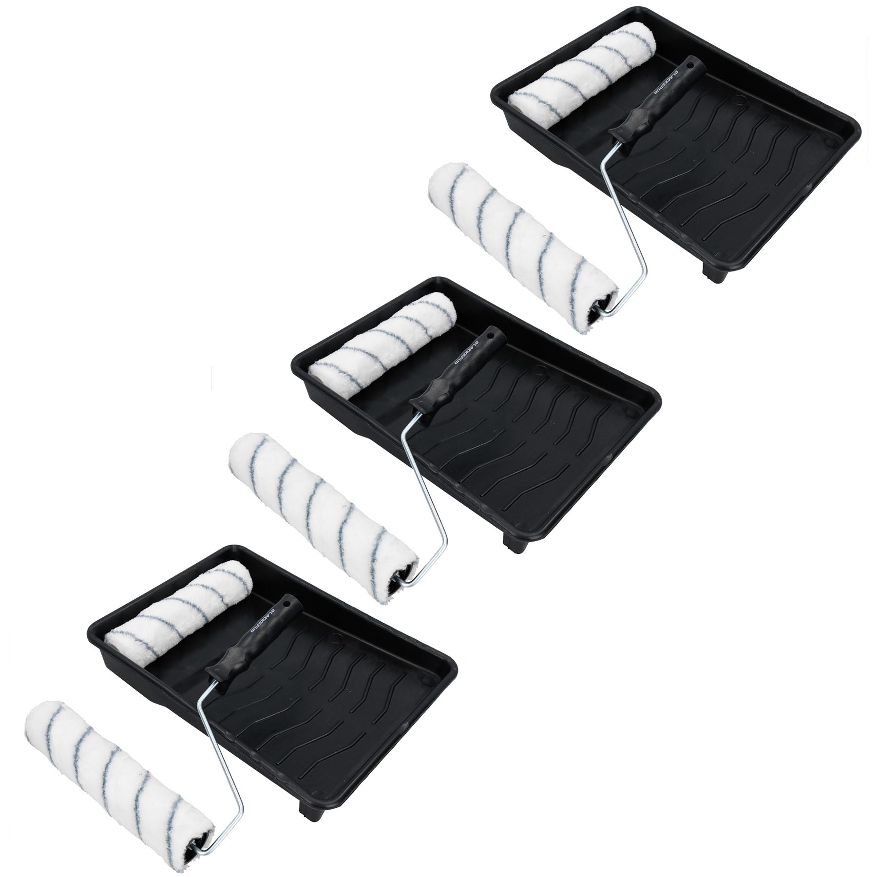 Rouleau à peinture à poils moyens de 230 mm (9 po) + plateau pour peinture et décoration