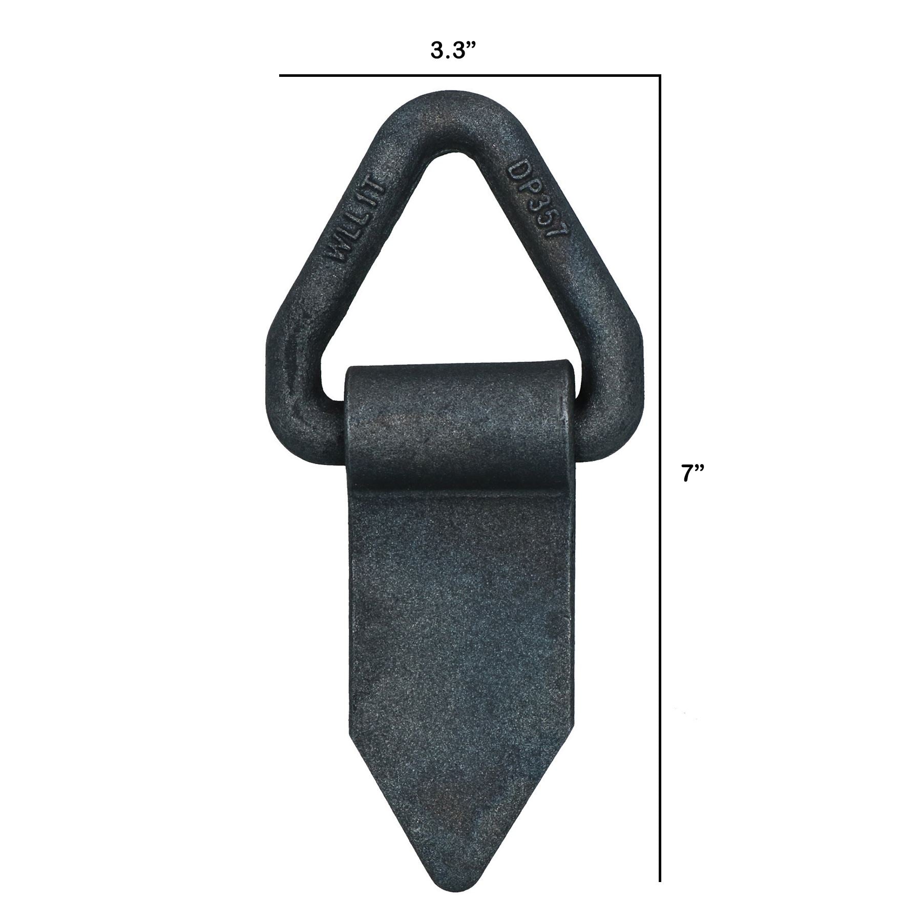 Anneau d'arrimage/point d'ancrage repliable HEAVY DUTY Couleur unie
