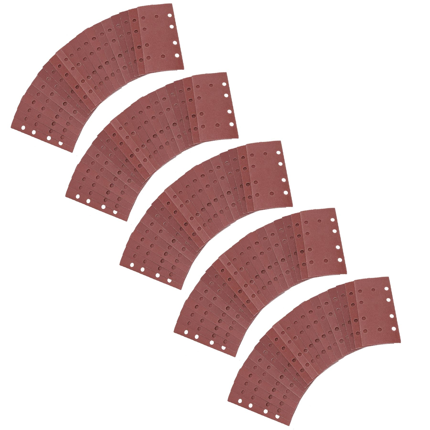 Feuilles de papier abrasif pour ponceuse à grains mixtes auto-agrippants, grain 40 – 120