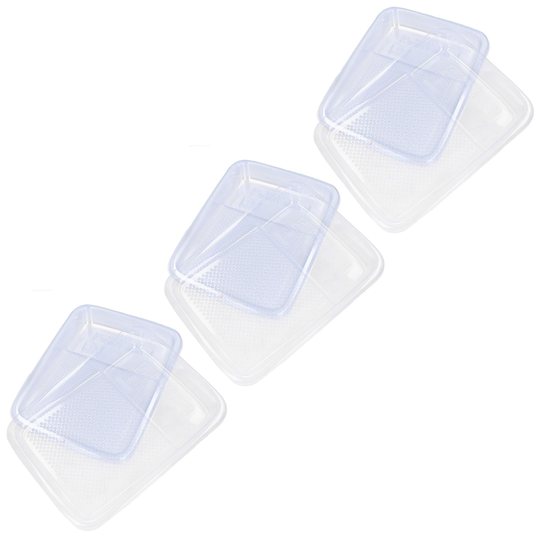 Doublures de plateaux à rouleaux jetables en plastique transparent pour plateaux à rouleaux de 230 mm / 9 po