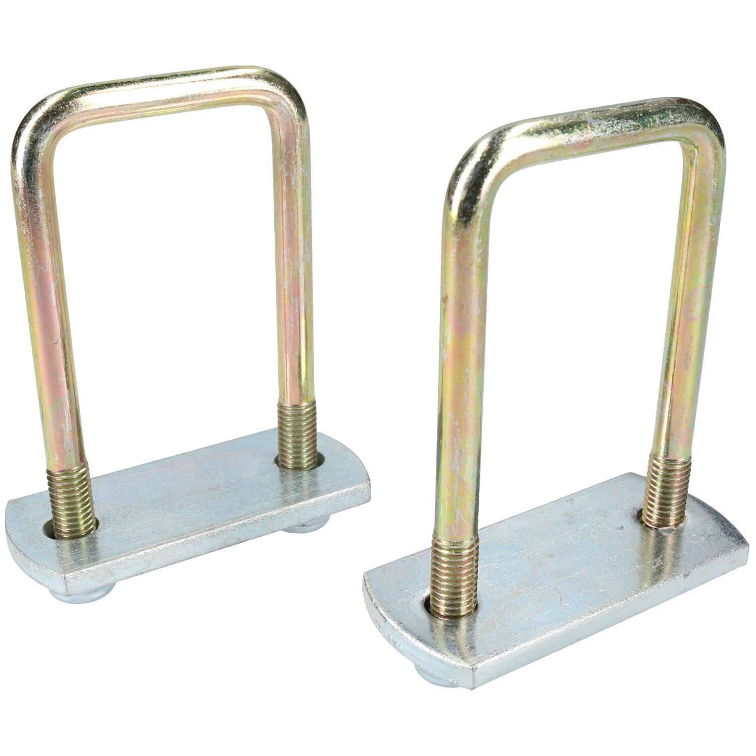 2er-Pack M10 50 mm x 100 mm U-Bolzen N-Bolzen mit Platten und Muttern HOCHZUG