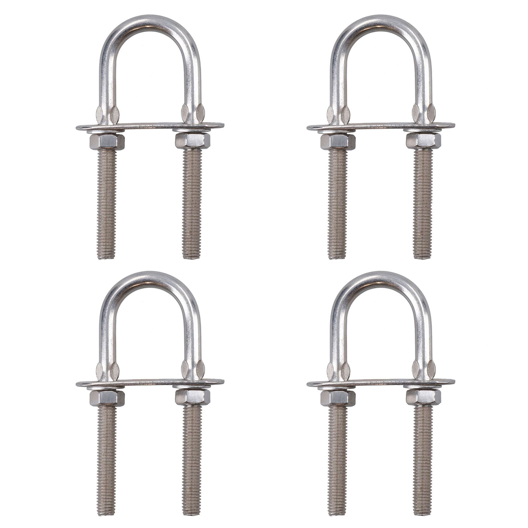 Boulons en U / Boulons en N M8 28 mm x 94 mm en acier inoxydable de qualité marine pour remorque de bateau