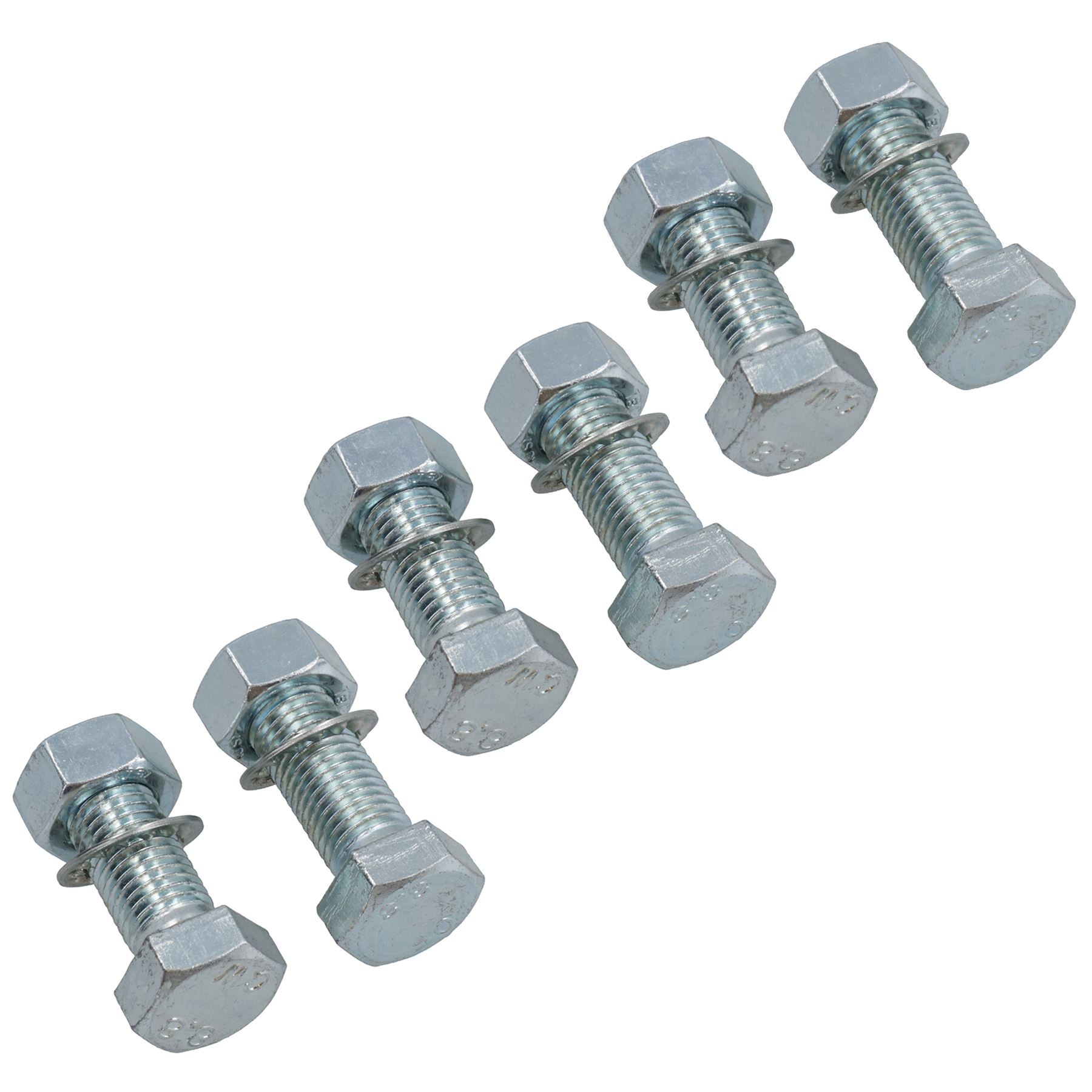 Boulons de fixation de boule de barre de remorquage haute résistance M16 (16 mm) x 45 mm, rondelles + écrous