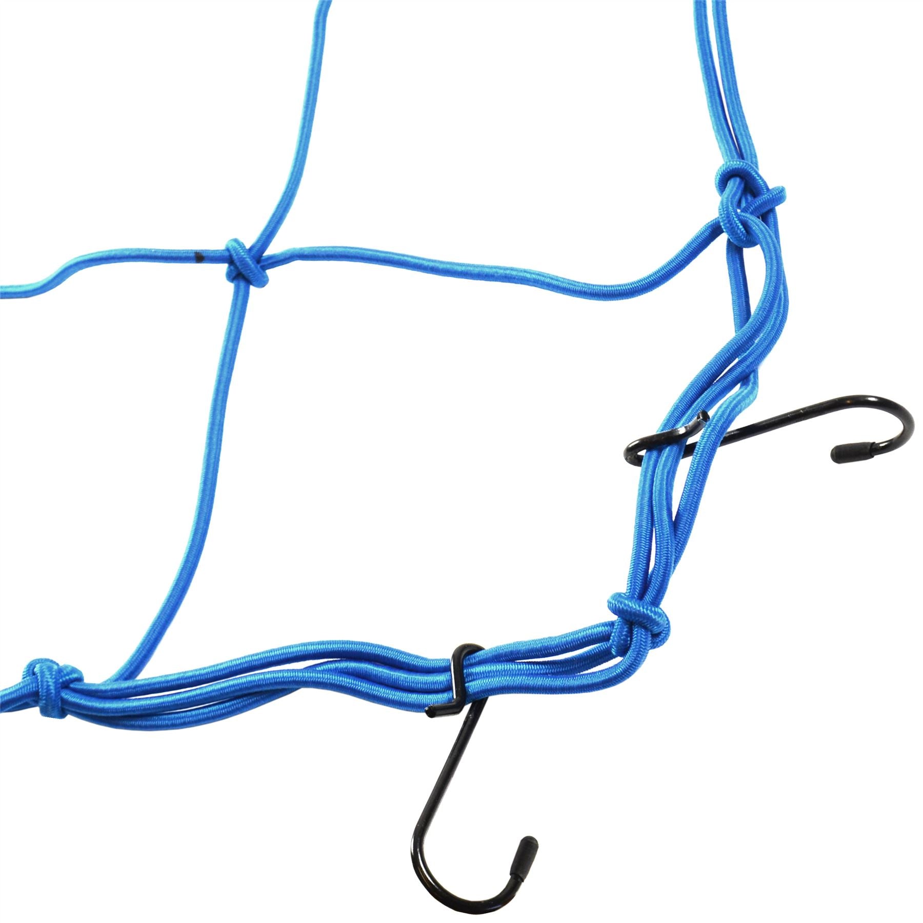 Crochets de filet de corde élastique Crochets en acier de maintien de cargaison Cordon élastique bleu GAR62