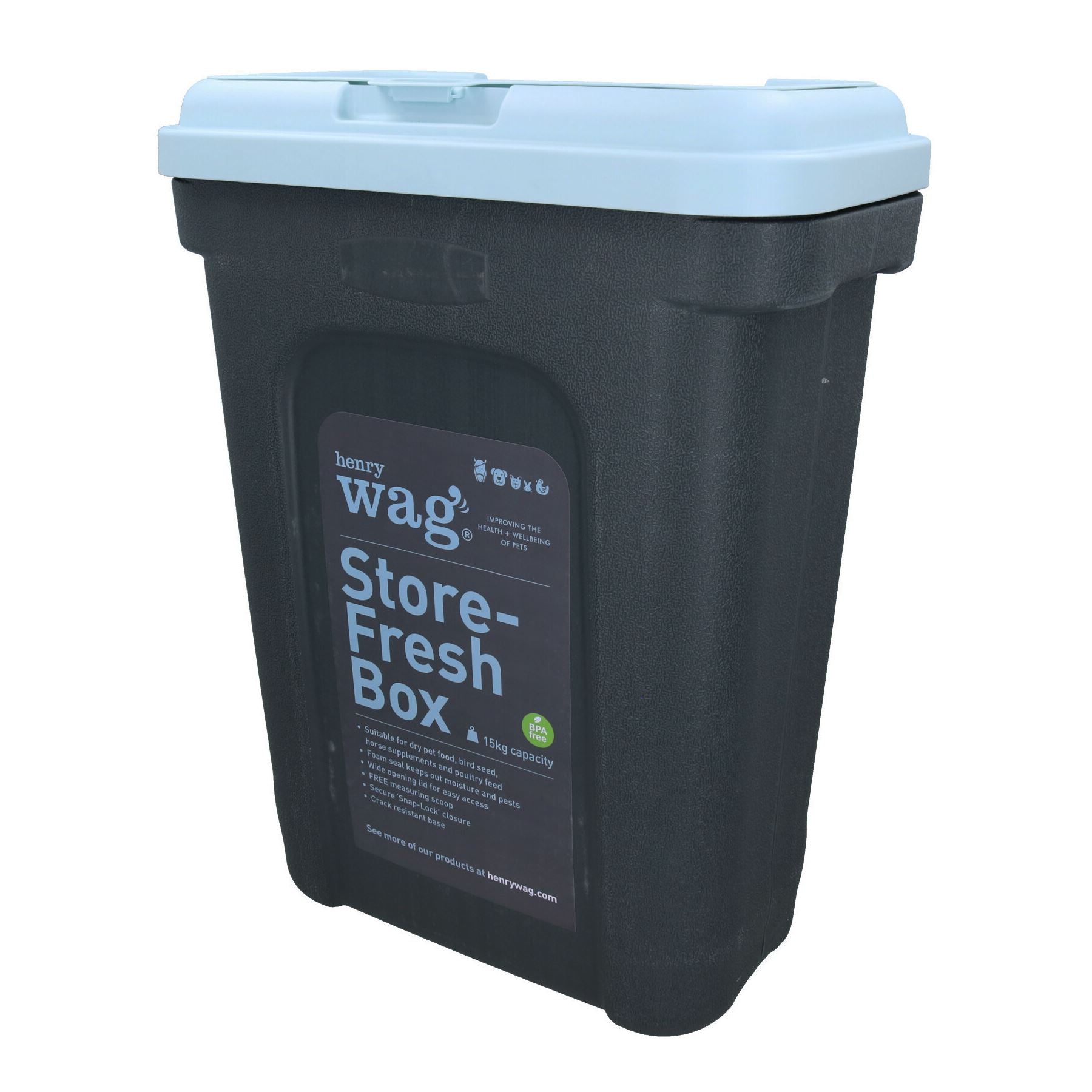 Lot de 2 grandes boîtes de conservation pour aliments frais, bac de stockage pour aliments secs pour oiseaux de compagnie - 15 kg