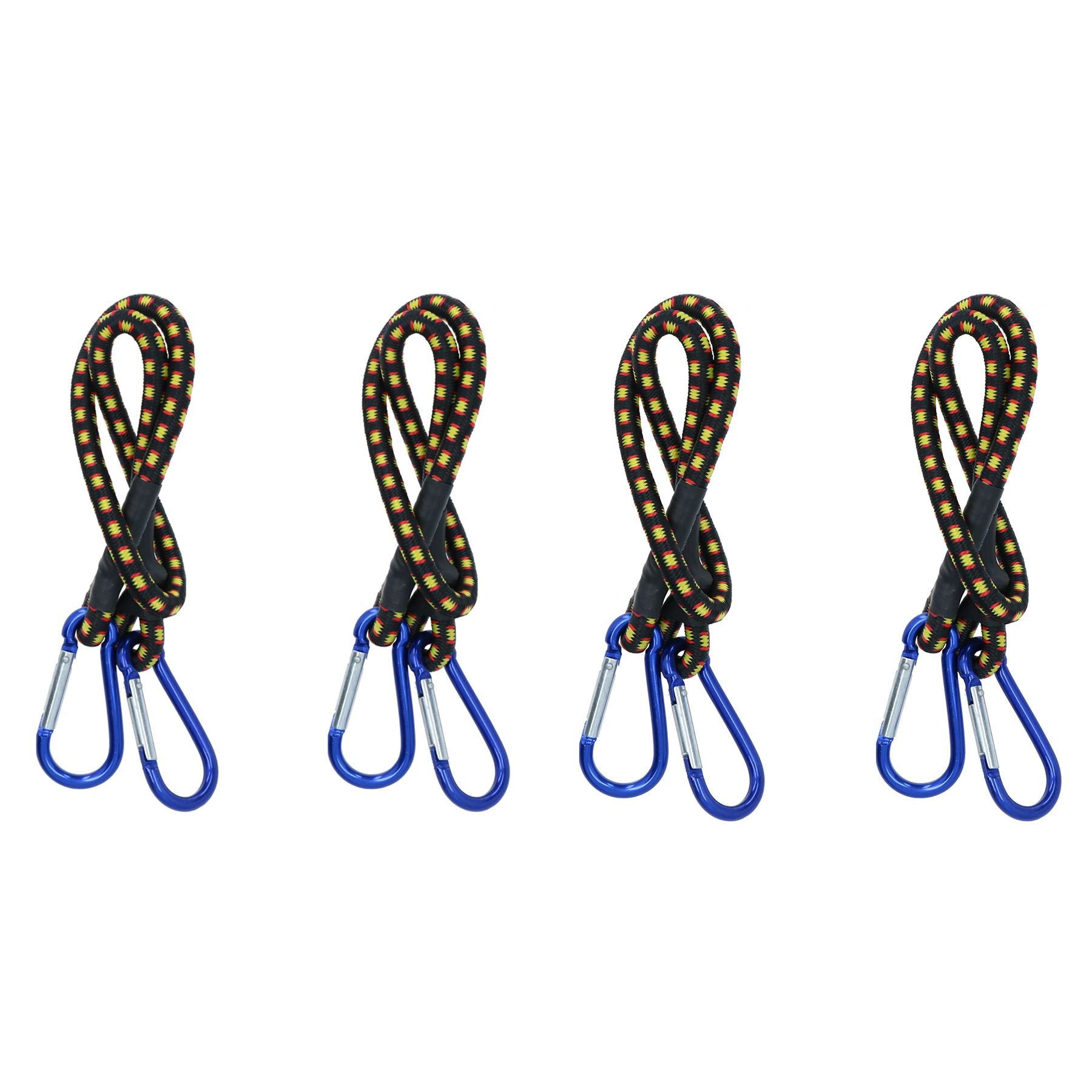 24” Bungee Strap with Aluminium Carabiners Hook Tie Down Fastener Holder