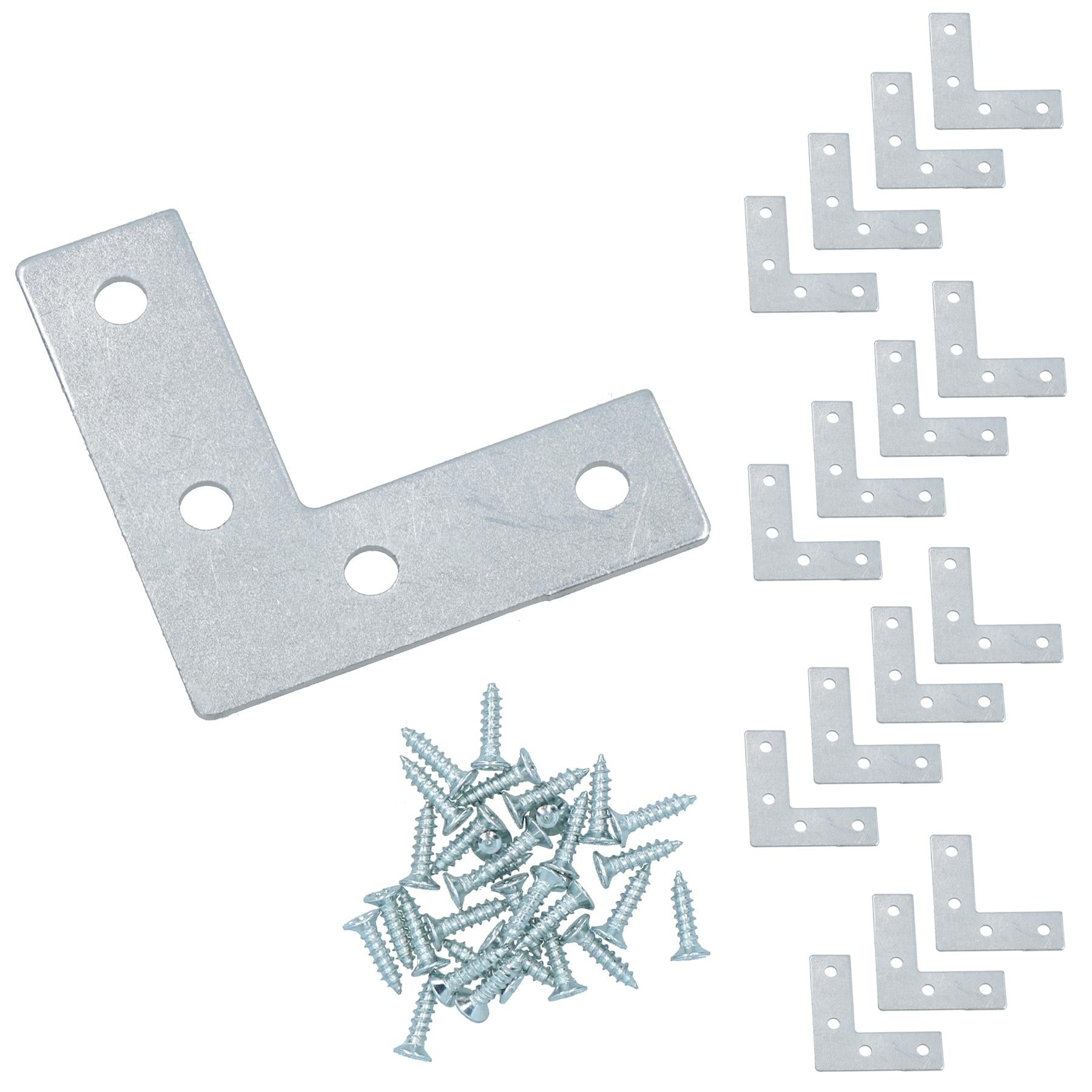 50mm (2in.) Corner Mending Plate Angle Bracket L Shape Reinforcing Repairing