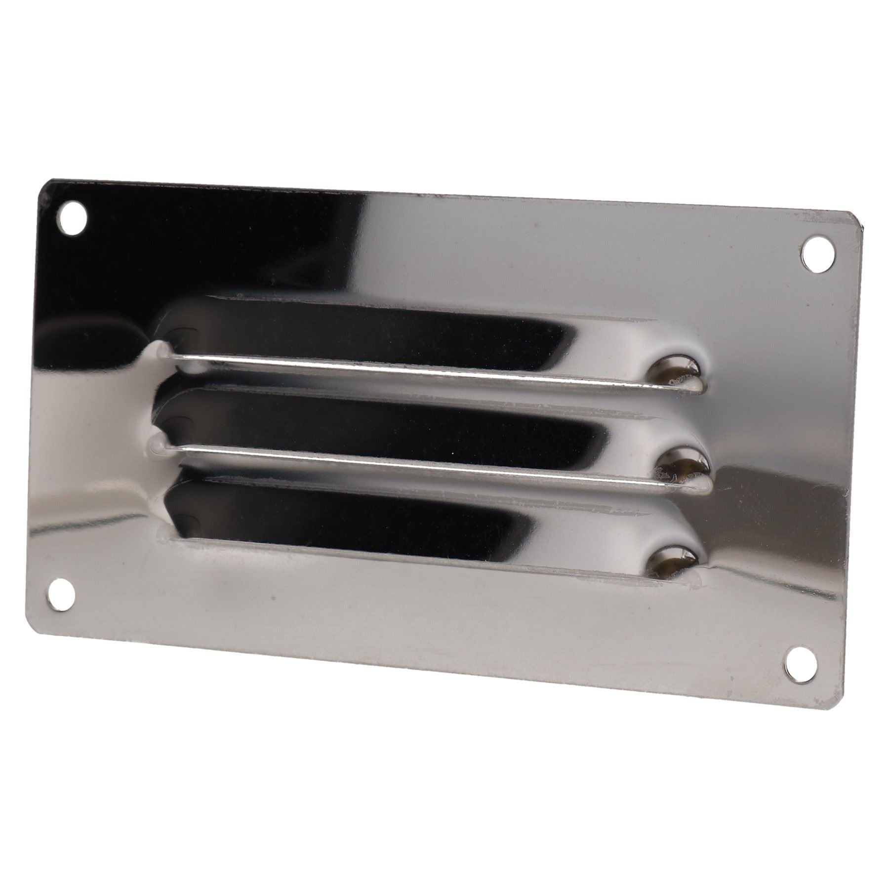 Grille d'aération horizontale de petite taille en acier inoxydable de 127 mm x 66 mm