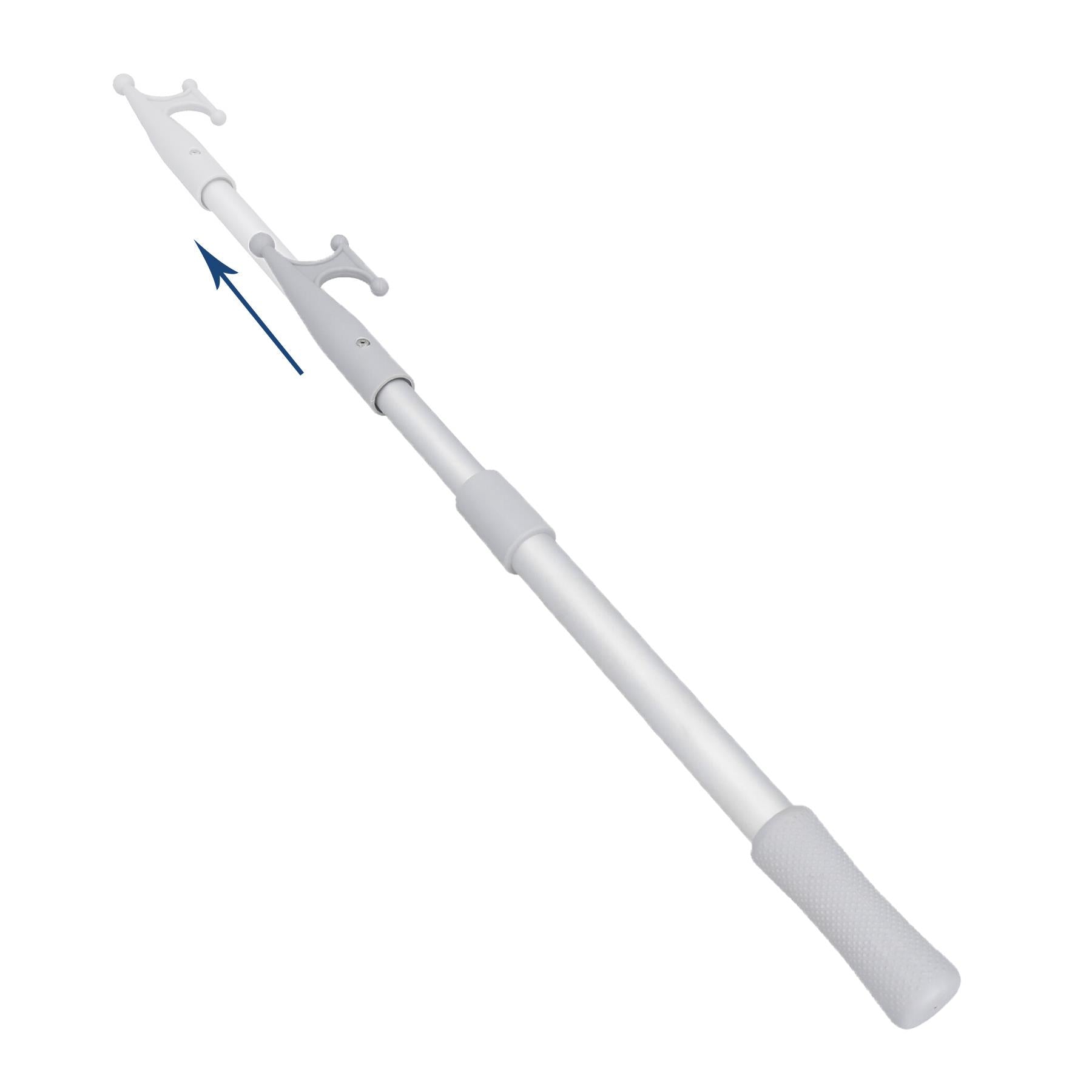 Lot de 2 crochets télescopiques légers et extensibles pour bateau, 70-210 cm, aluminium
