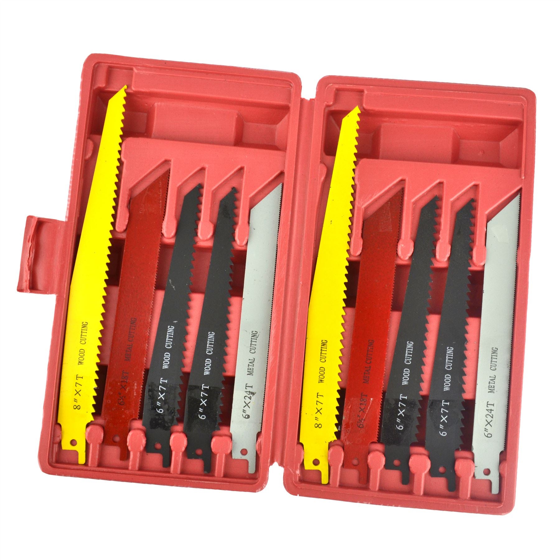 10-teiliges Säbelsägeblatt-Set, Sägeblätter für Holz und Metall, 1/2 Zoll Schaft, TE747