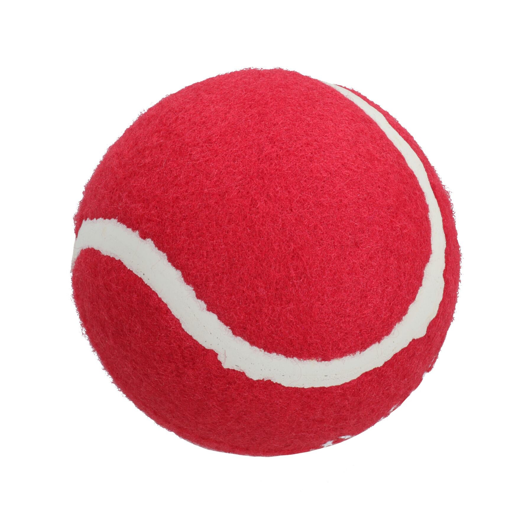 1PK Extra Large Dog Festive Christmas Gift Red 'Merry Christmas' Tennis Ball Gift