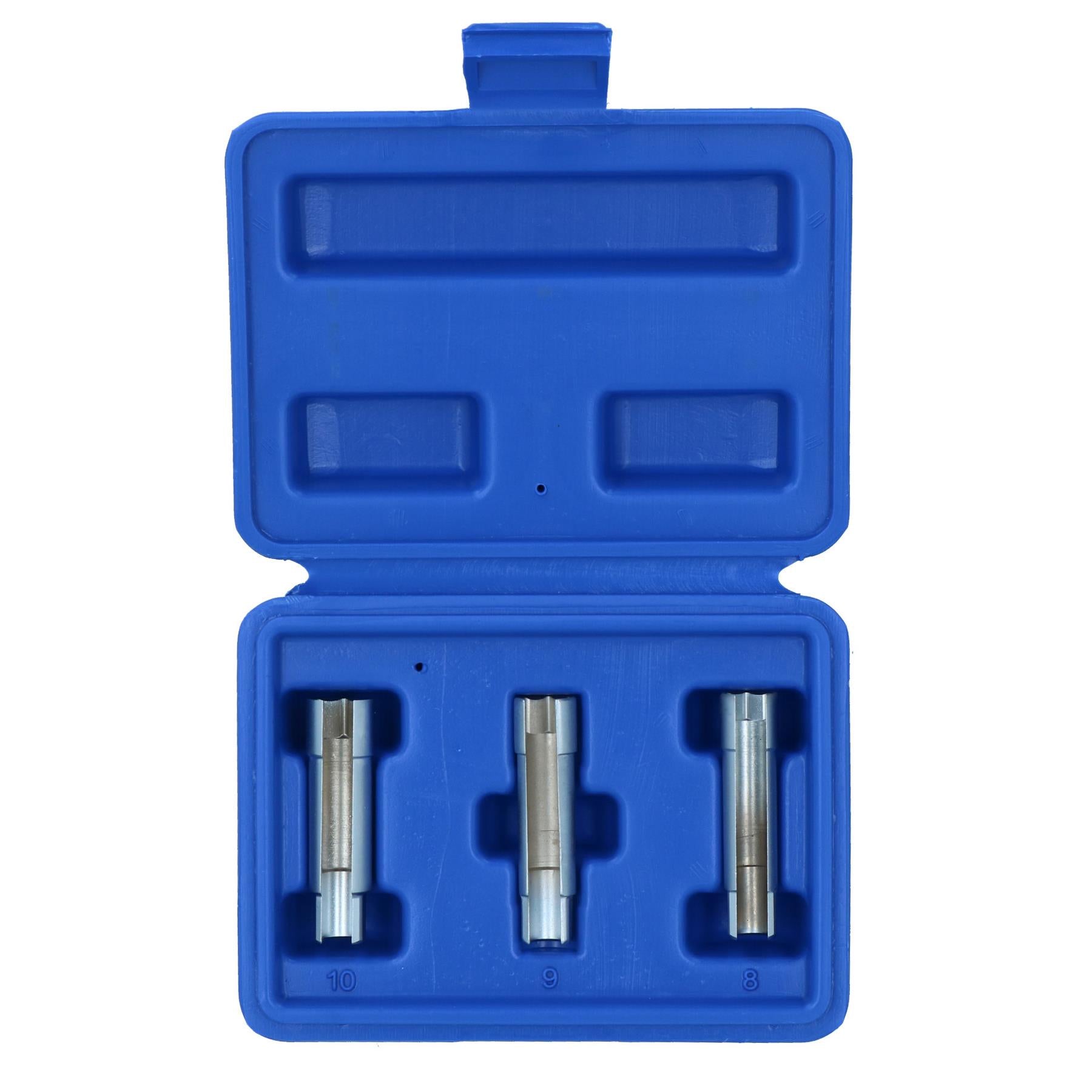Glow Plug Sockets Suitable For Cable Restricted Access 8mm 9mm 10mm 3pc