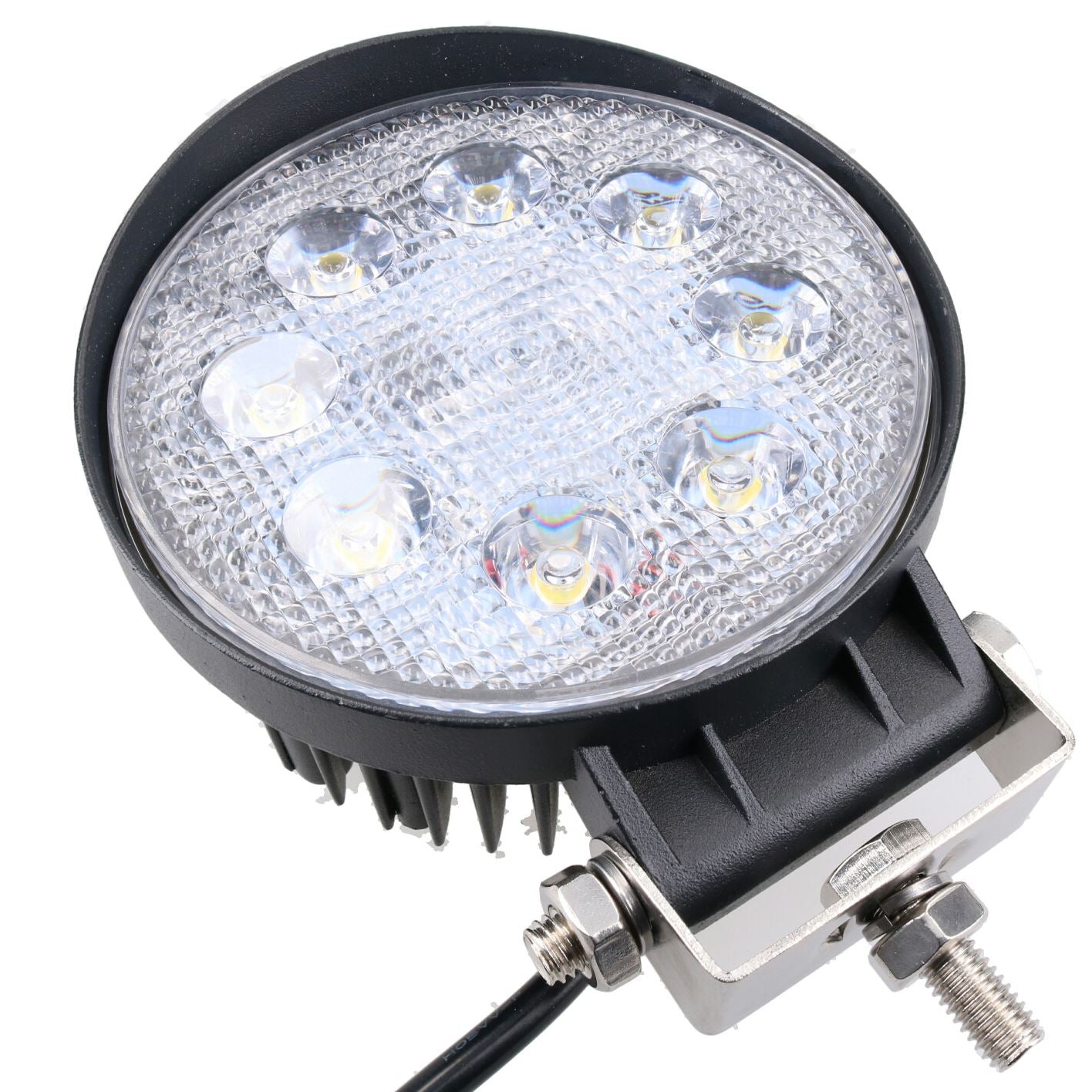 Lampe spot LED professionnelle IP67 24 W 12 V 24 V pour fourgon 1 250 lm 6 500 K