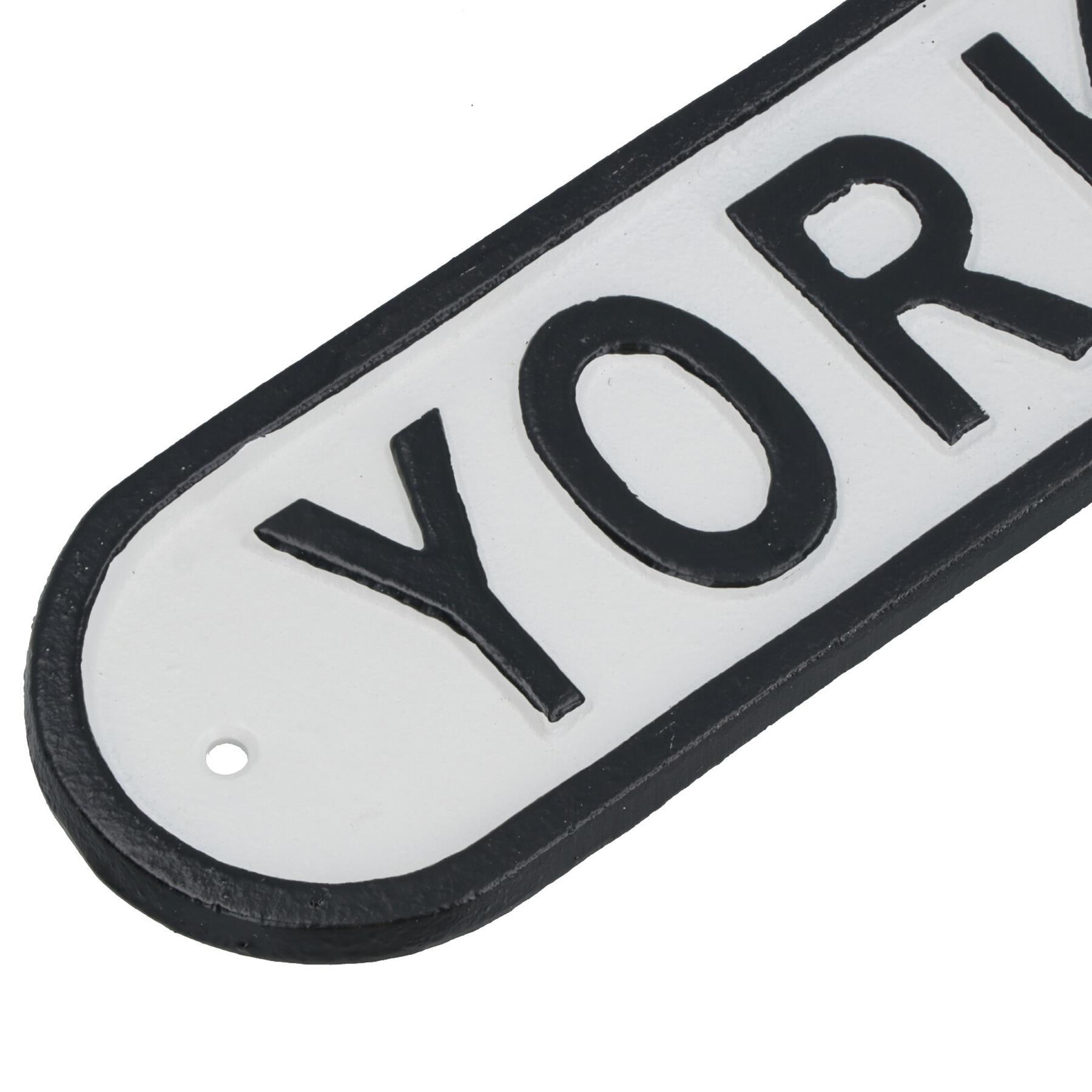 Yorkshire Cast Iron Sign Plaque Wall Door Fence Gate Post House Garden Yard