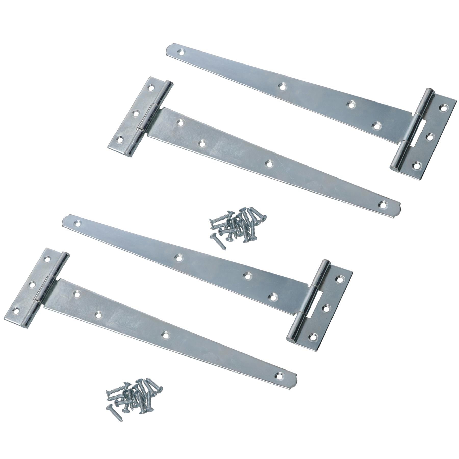 Heavy Duty T Tee Hinge For Sheds Gates Doors Zinc Plated Finish 4 – 18 Inch