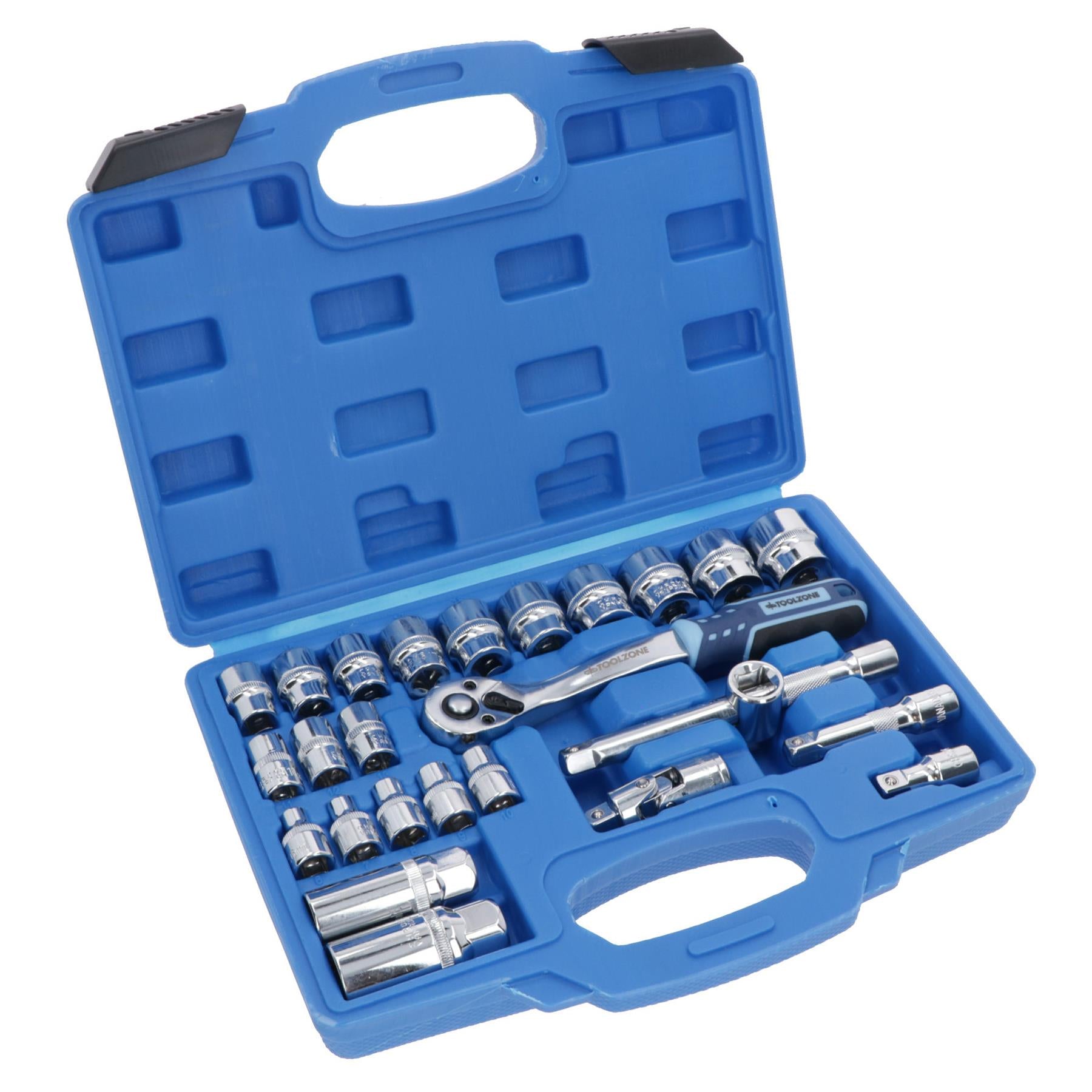 3/8in Drive Shallow Metric Socket And Accessory Set 6mm – 24mm 26pc