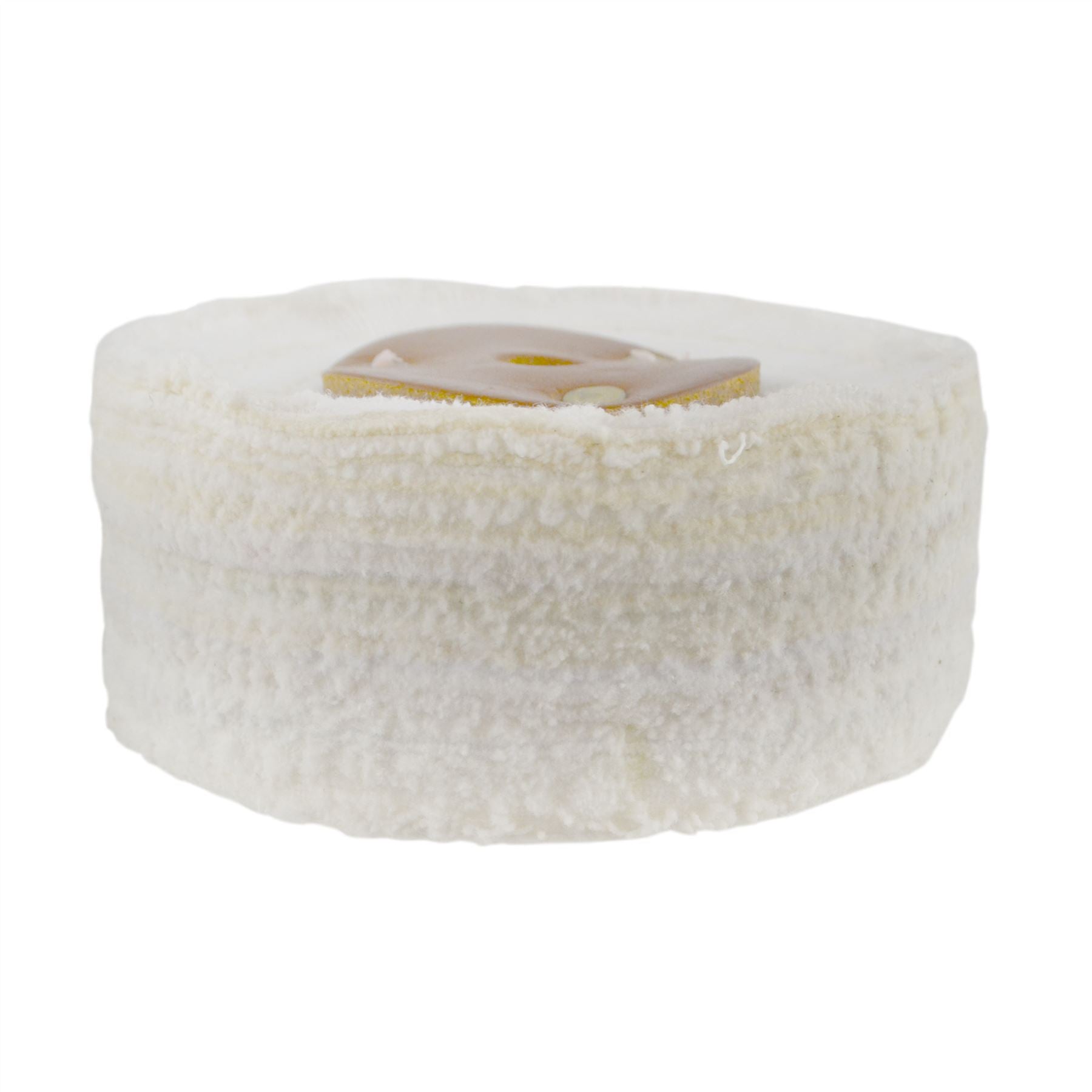 White Close Stitched Metal Polishing Buffing Mop 4" x 1.5" 3 section 2nd Stage