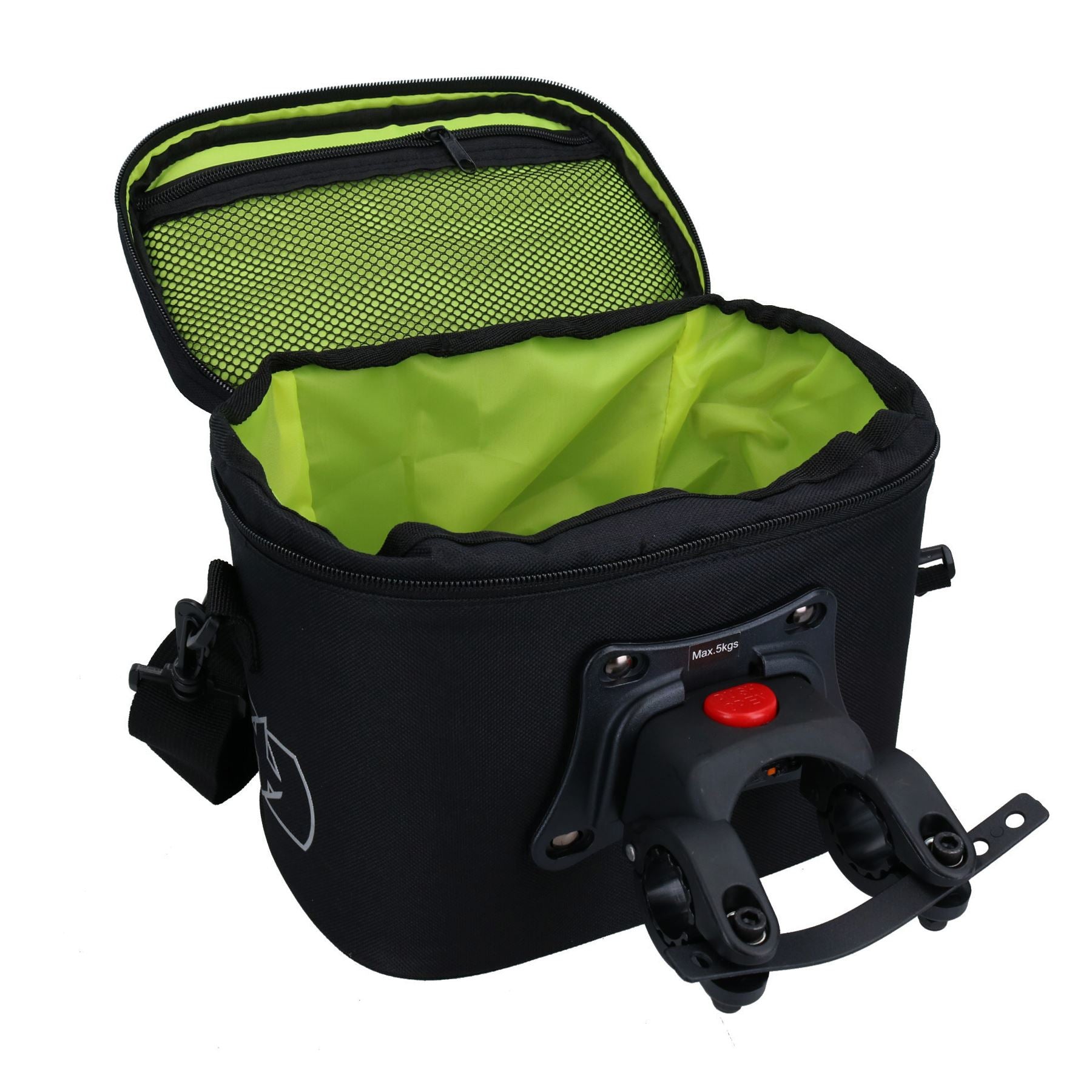 Semi Rigid Waterproof Bicycle Bag Pannier Handlebar 8L Oxford Products T8 QR