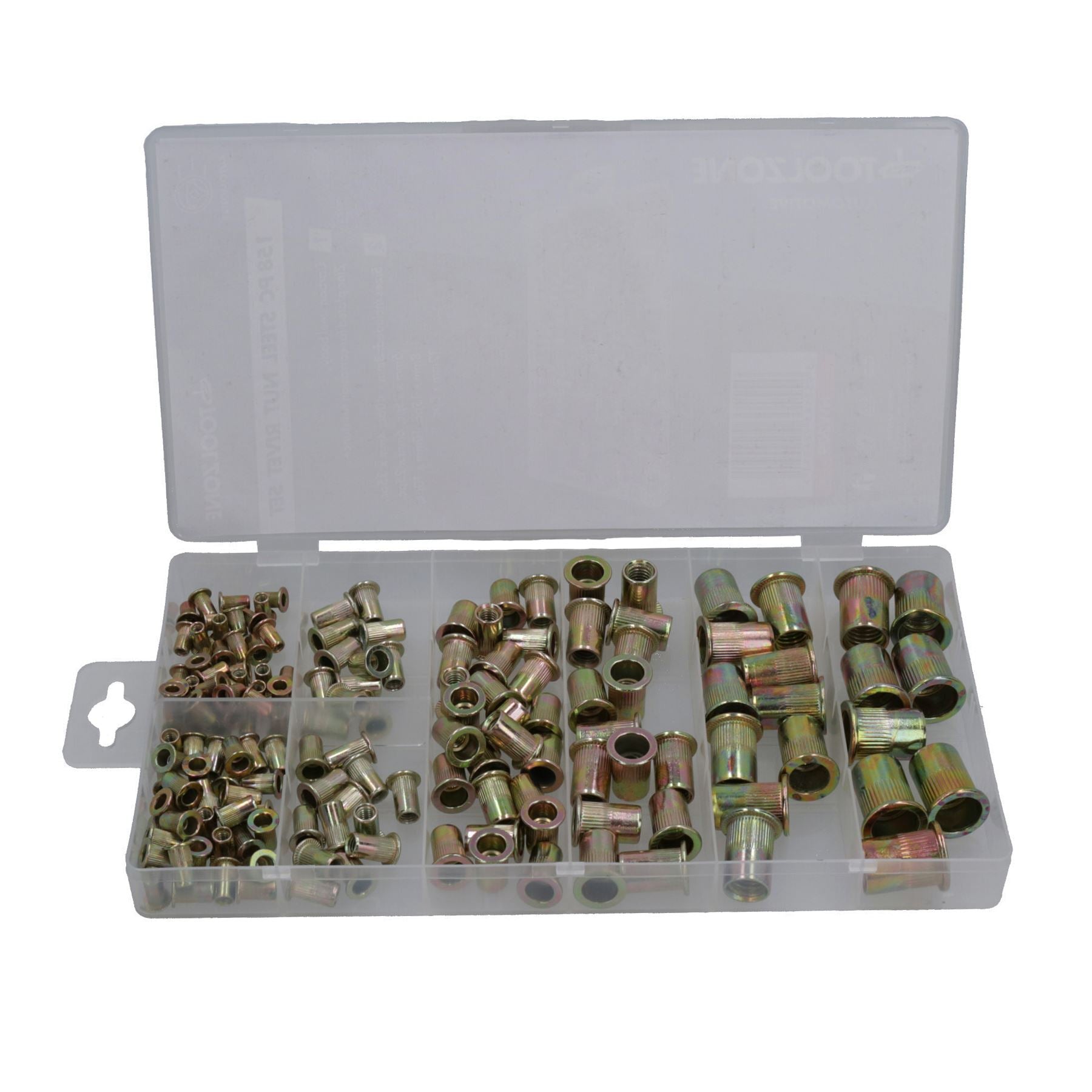 Lot de 158 écrous en acier pour rivets filetés, fixations à écrou borgne 3 – 12 mm