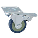 2” (50mm) Braked Swivel Castor Wheels Trolley Furniture Rubber Solid Wheel