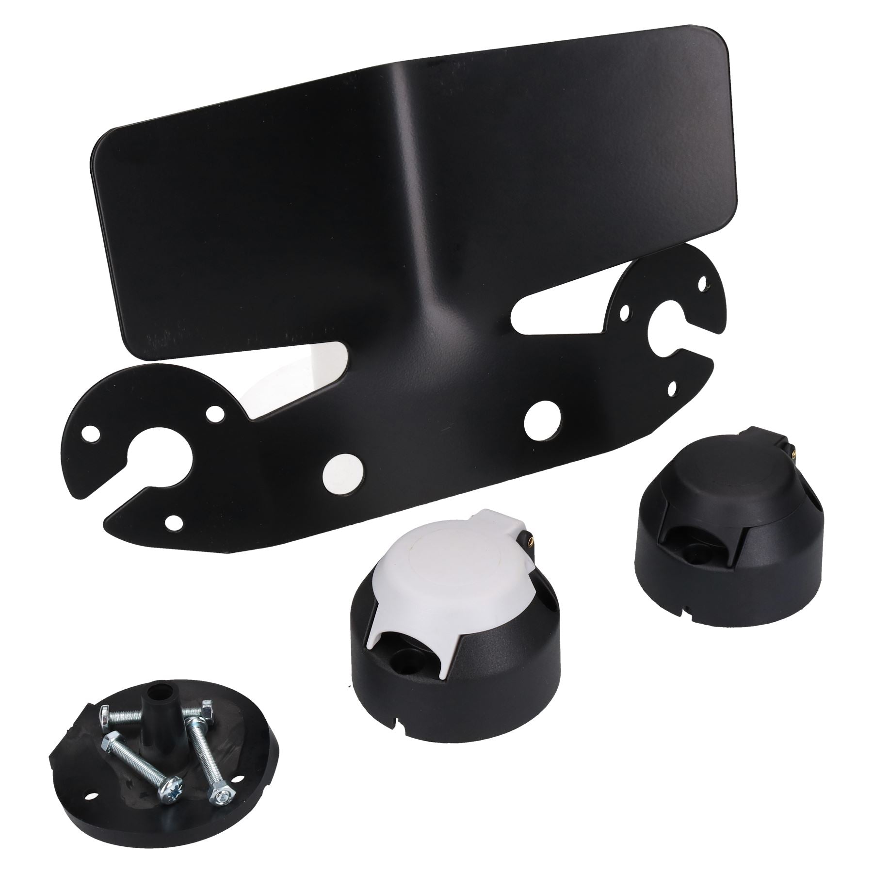 Kit électrique pour boule d'attelage de remorquage avec double prise, protection de pare-chocs, joints pour caravane