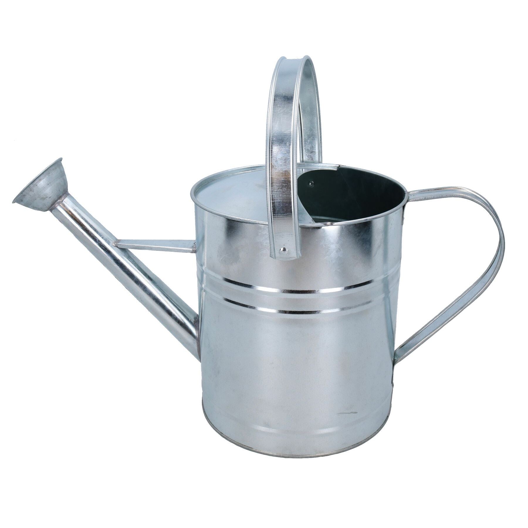 Gießkanne aus verzinktem Stahl, 5 l, für Gewächshaus, Garten, Pflanzen, Zuhause