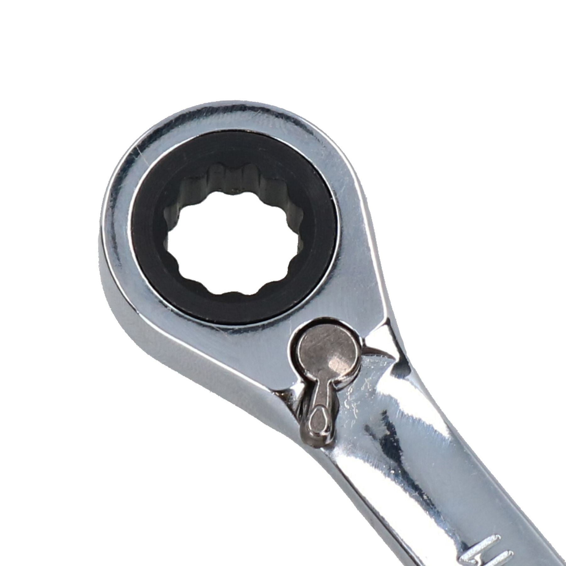 Clé mixte à cliquet réversible coudée 72 dents