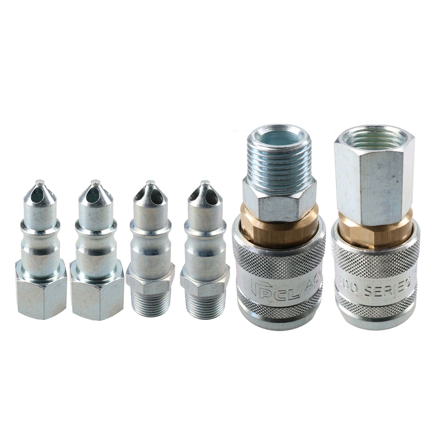 PCL 100 Series Female Coupler 1/2" BSP Thread & 3/8" Male Adaptors Fittings
