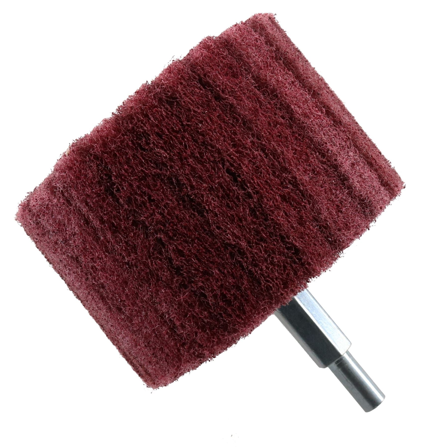 Zylinderförmiger Schleif- und Poliermopp, Breite 75 mm, Körnung 240, Schaft 6 mm